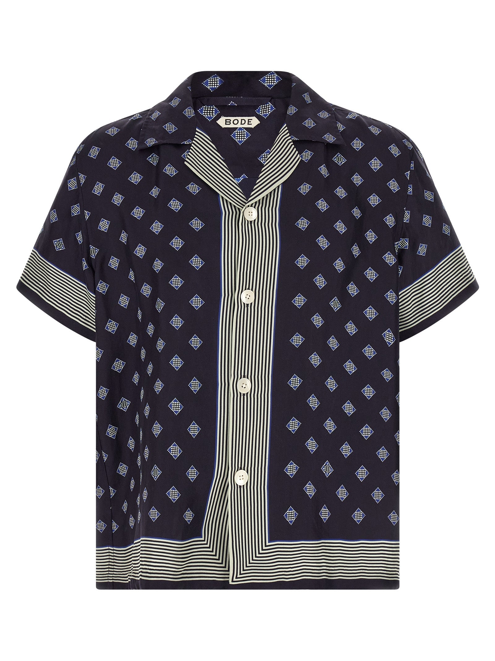 BODE Blue Silk Blouse BODE