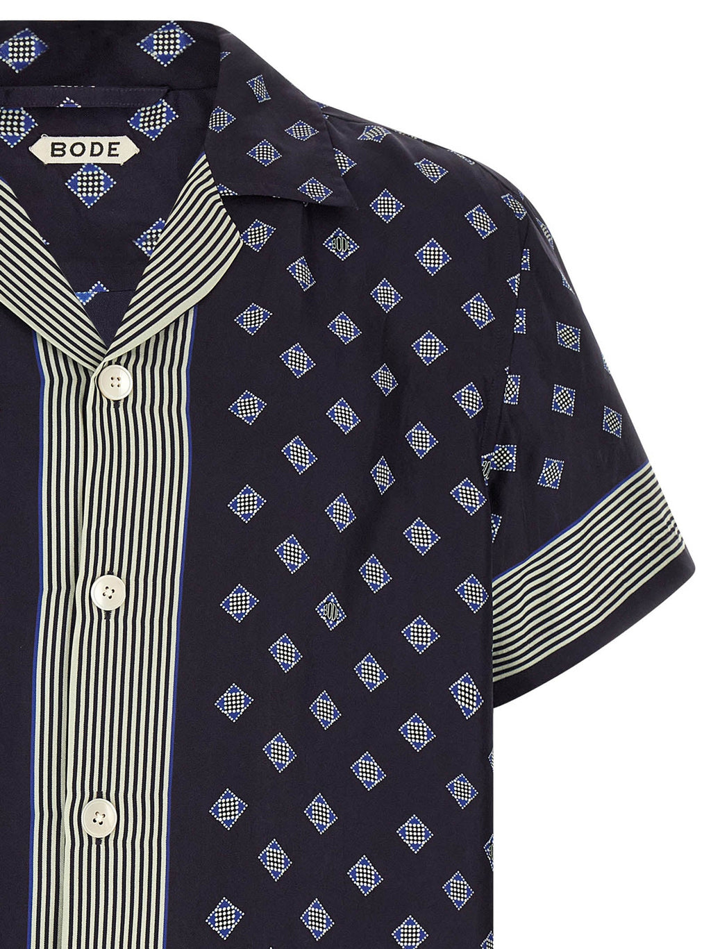 BODE Blue Silk Blouse BODE