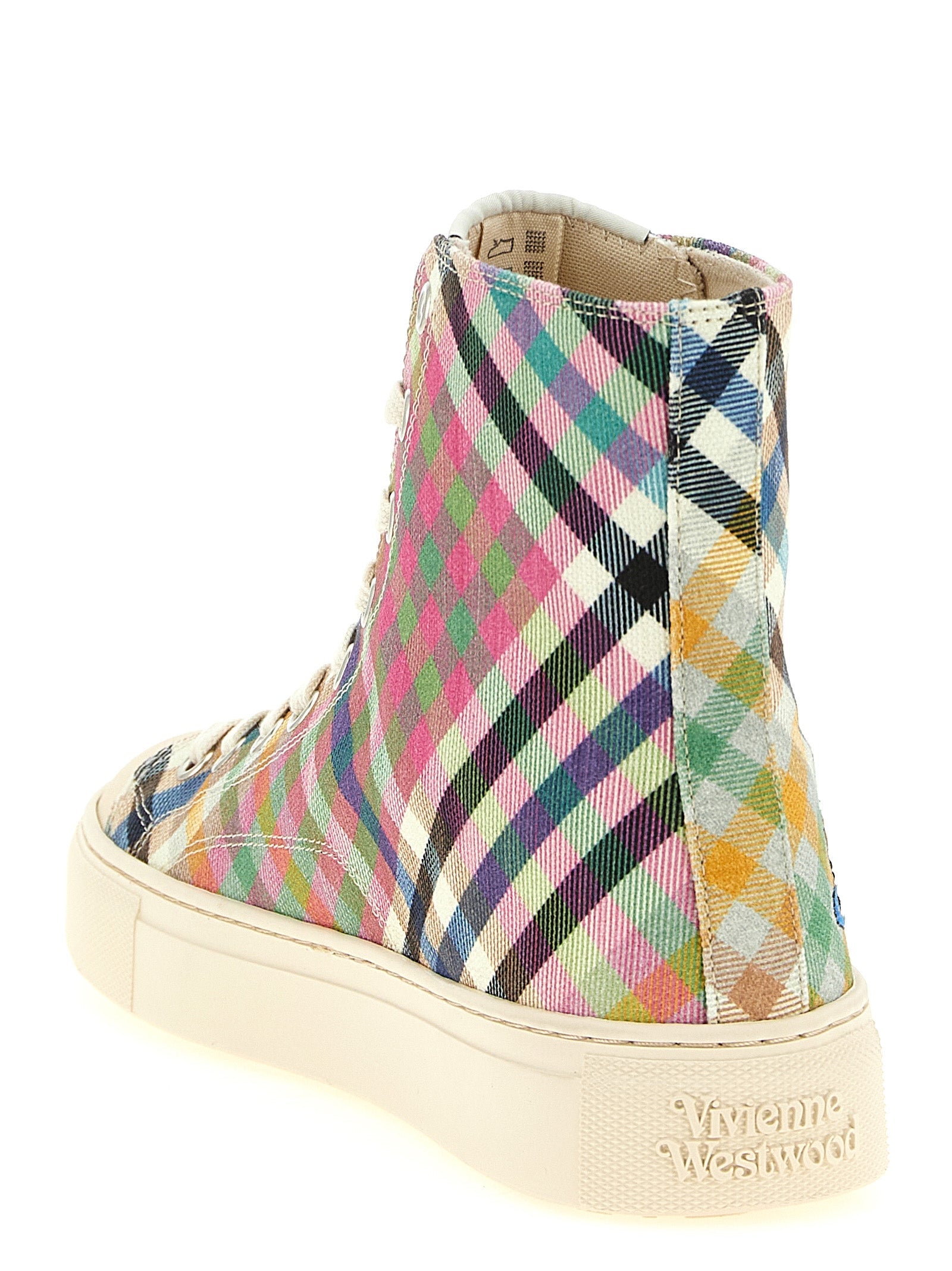 Vivienne Westwood Multicolor Cotton High Top Sneakers Vivienne Westwood