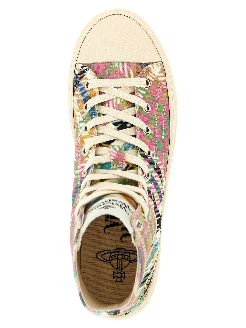 Vivienne Westwood Multicolor Cotton High Top Sneakers Vivienne Westwood