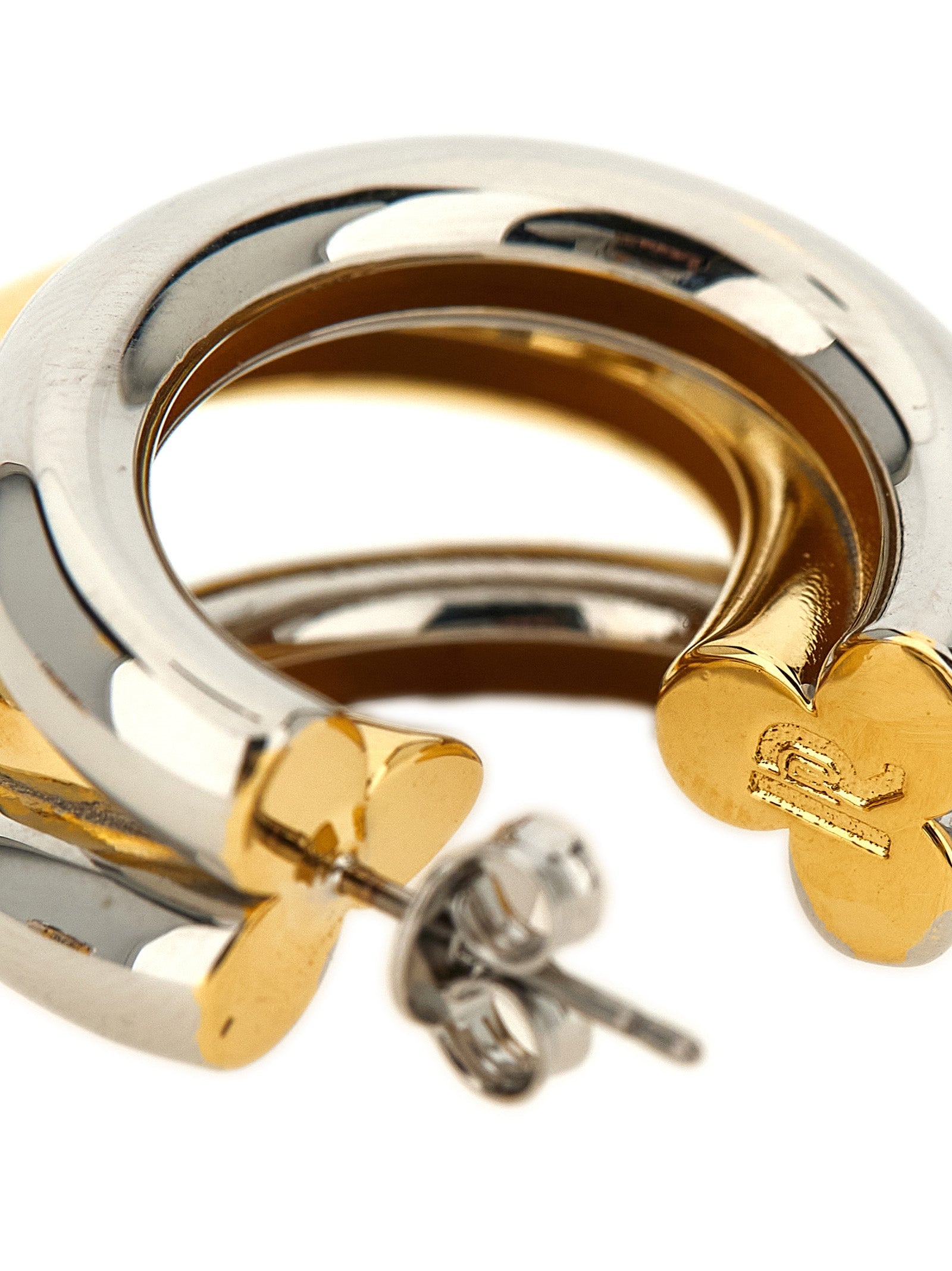 Paco Rabanne Multicolor Brass Earrings Paco Rabanne