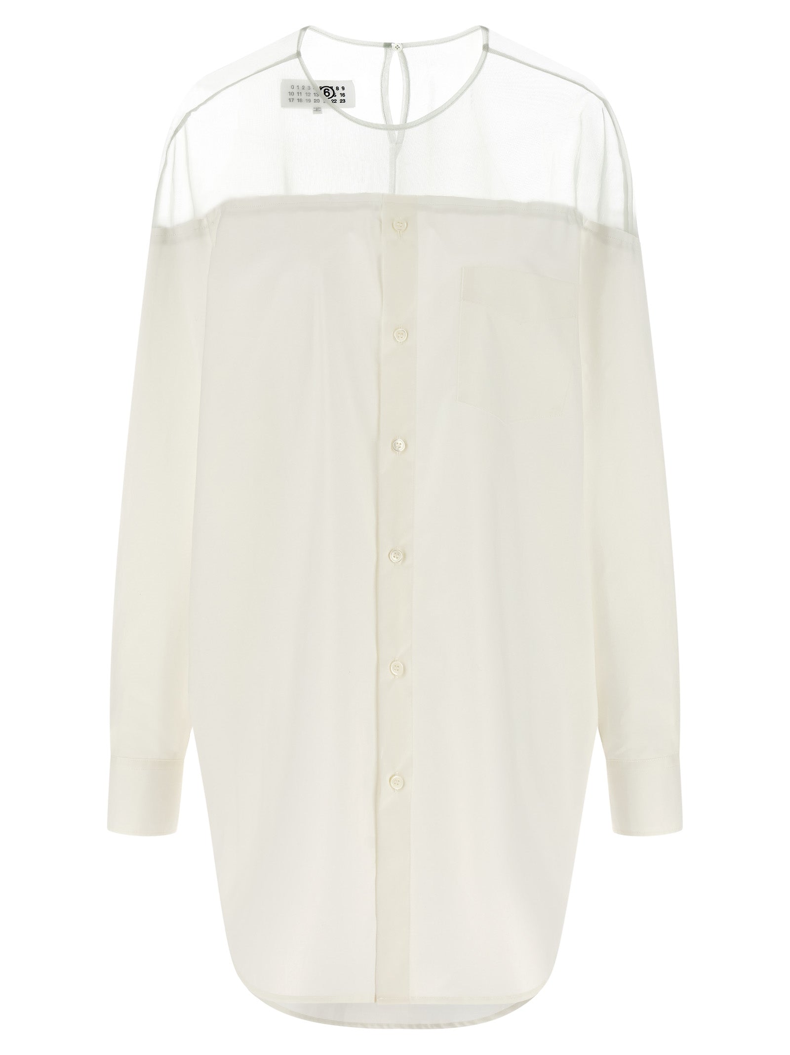 MM6 Maison Margiela White Cotton Blouse