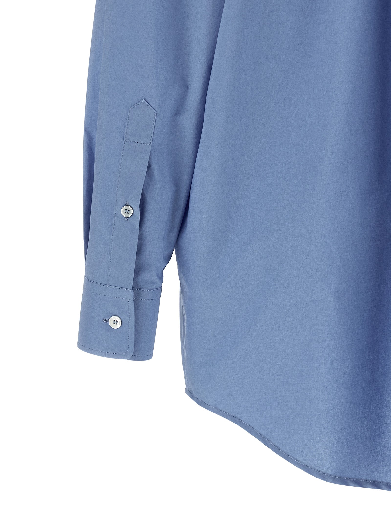 MM6 Maison Margiela Blue Cotton Blouse