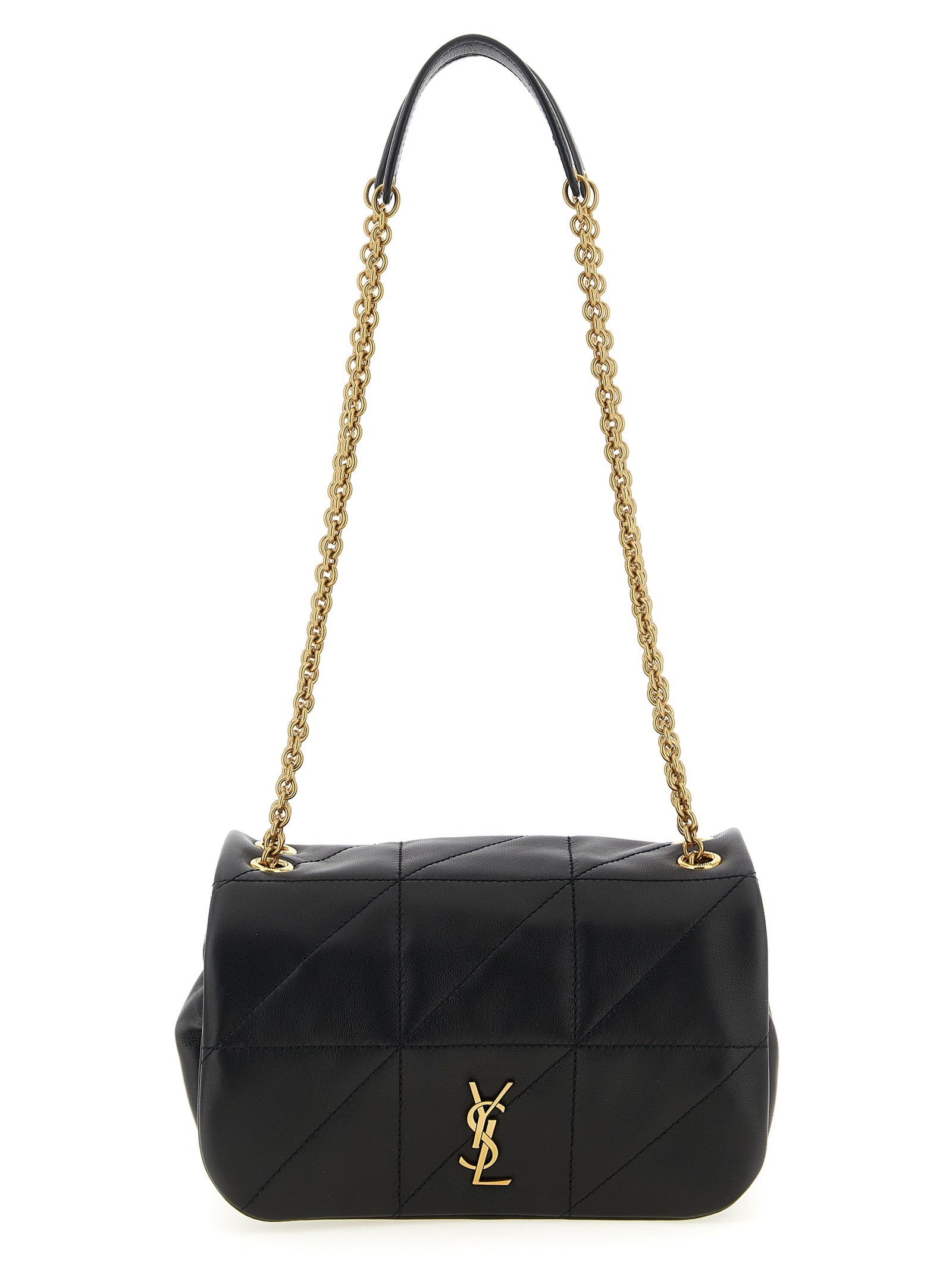 Saint Laurent Black Lamb Leather Shoulder Bag Saint Laurent