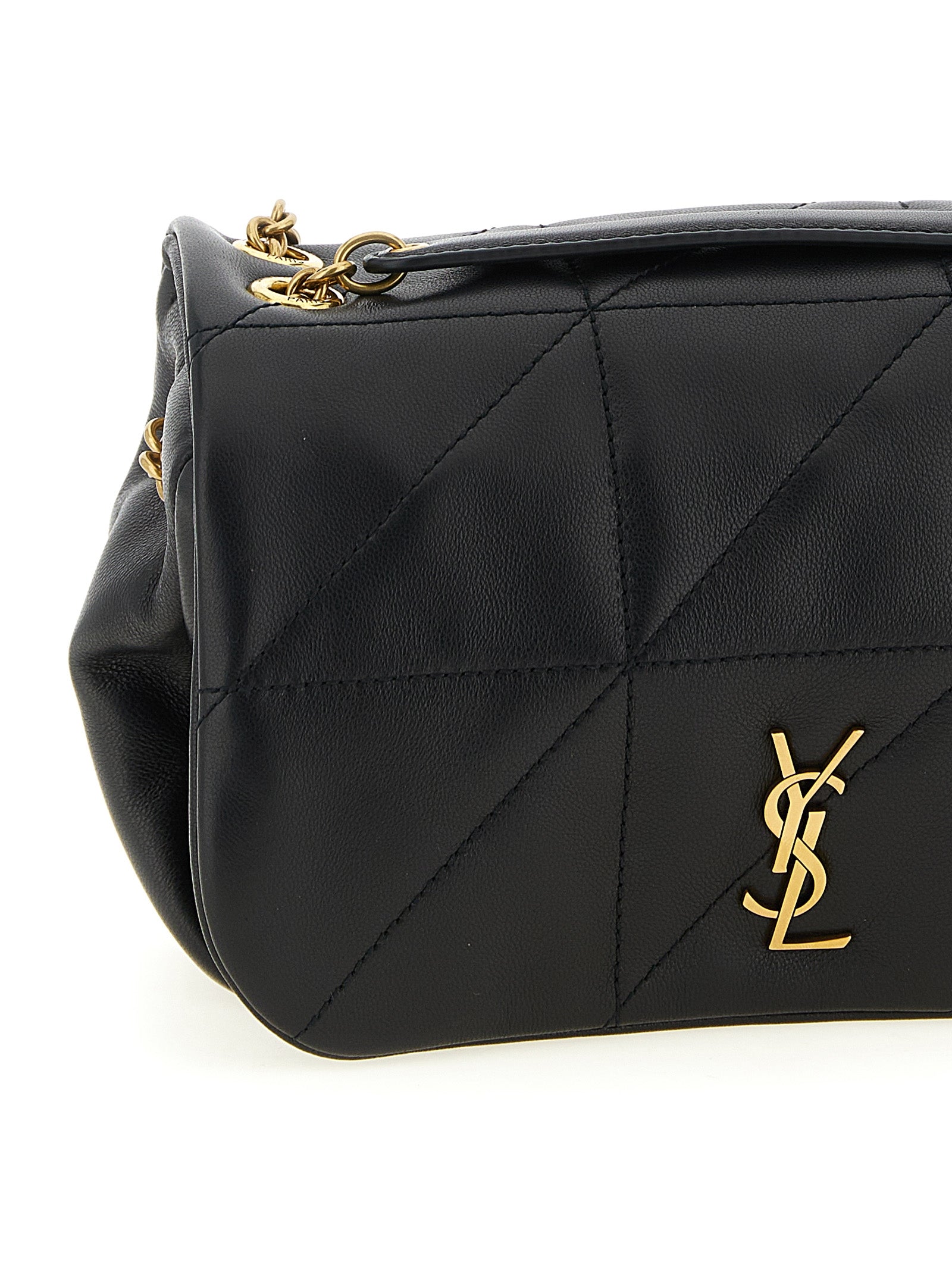 Saint Laurent Black Lamb Leather Shoulder Bag Saint Laurent