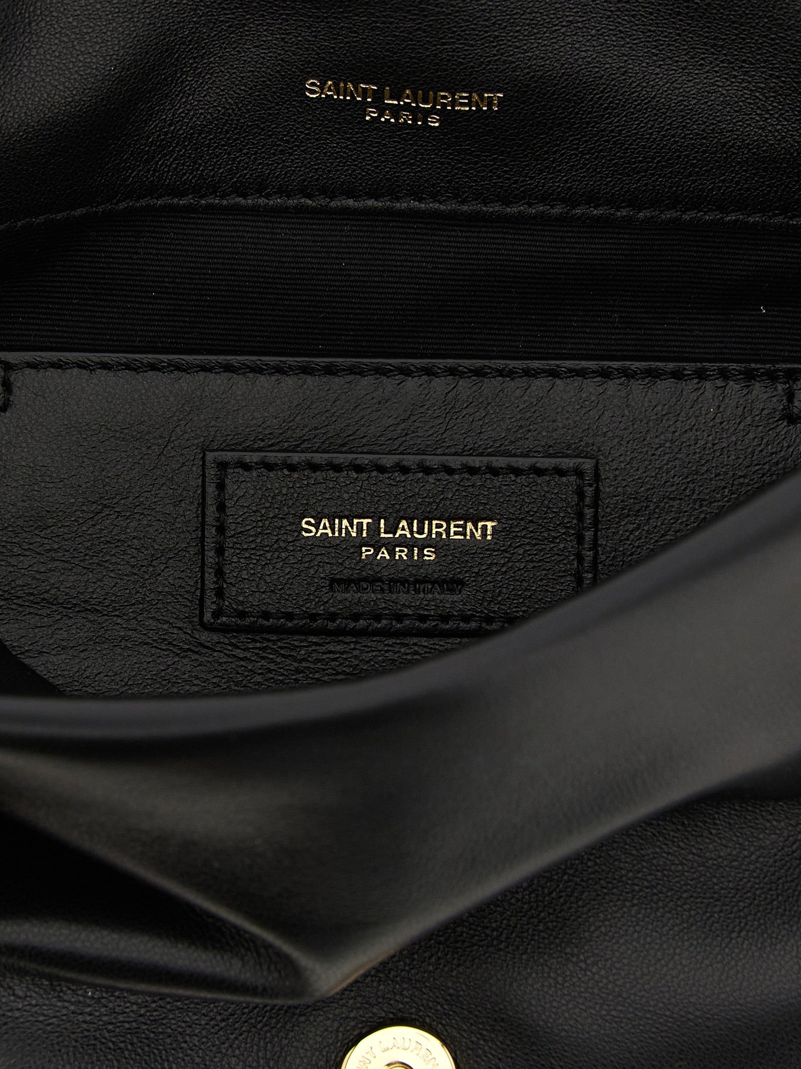 Saint Laurent Black Lamb Leather Shoulder Bag Saint Laurent