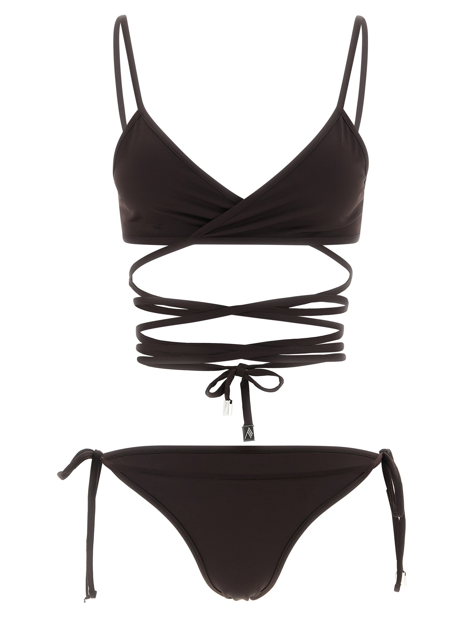 The Attico Brown Polyamide Bikini The Attico