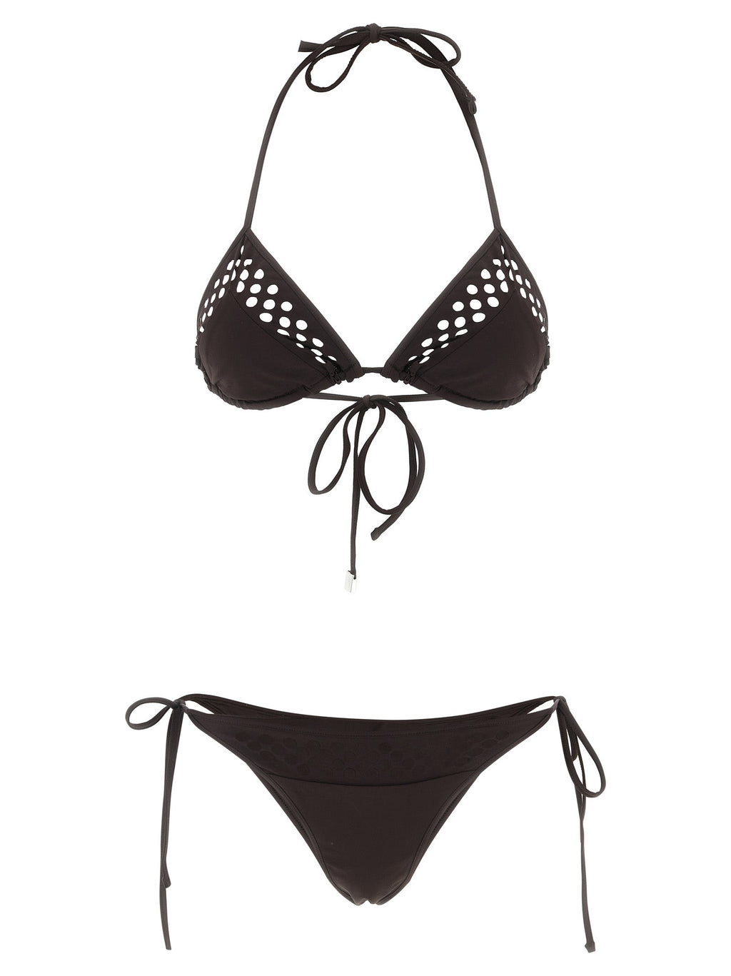 The Attico Brown Polyamide Bikini