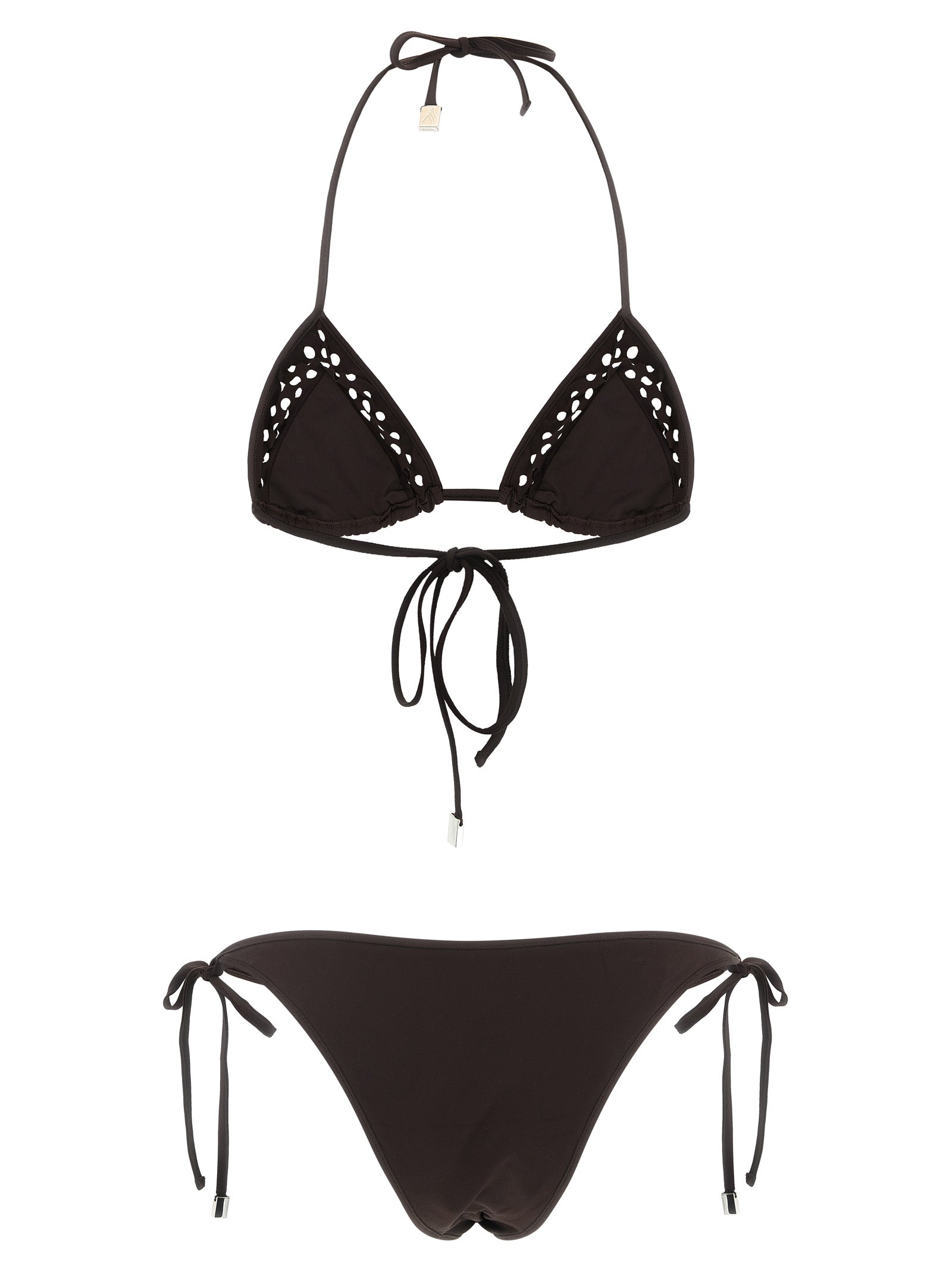 The Attico Brown Polyamide Bikini