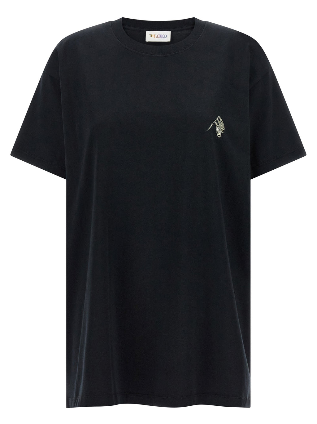The Attico Black Cotton T-Shirt The Attico