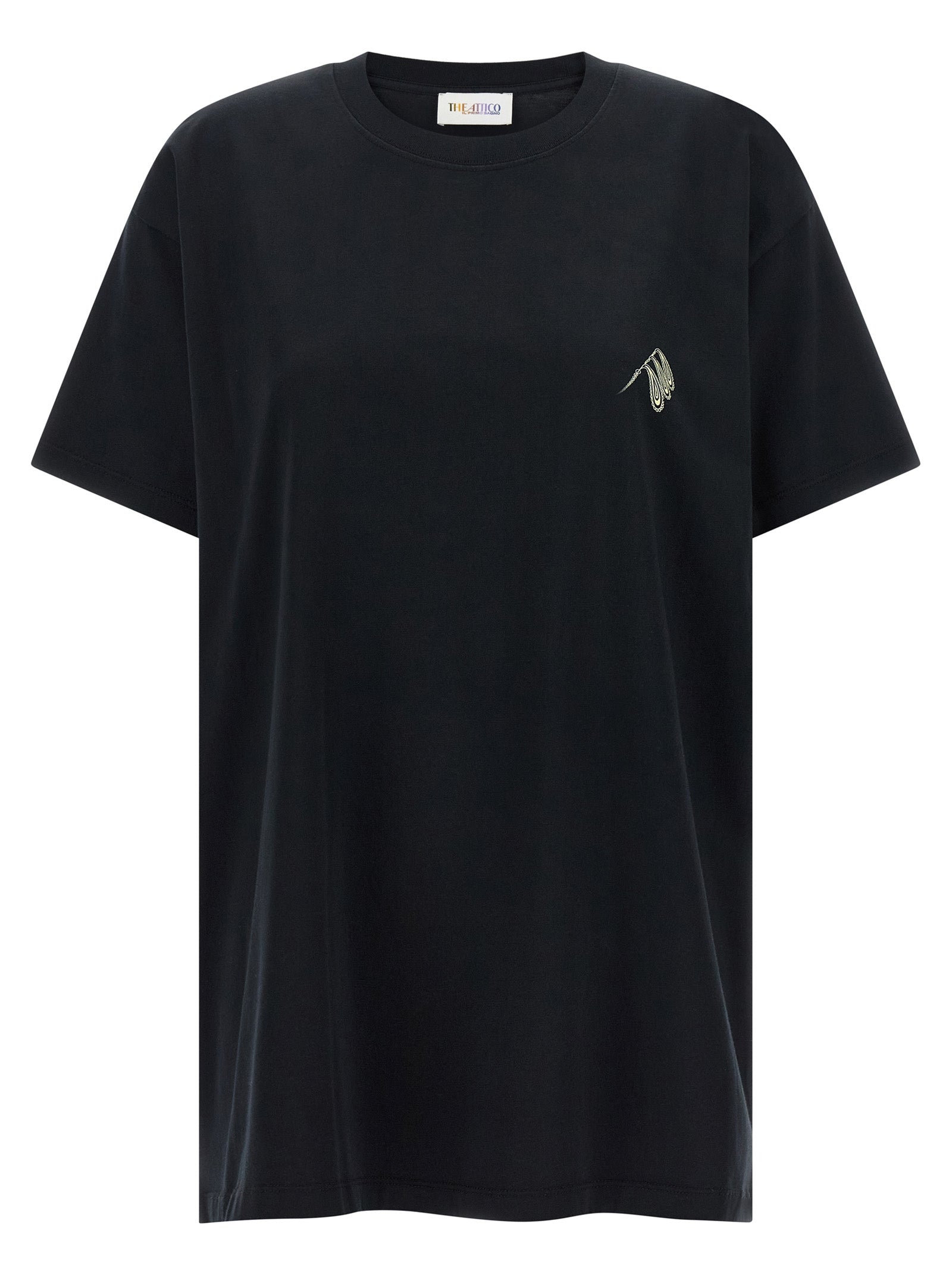 The Attico Black Cotton T-Shirt The Attico