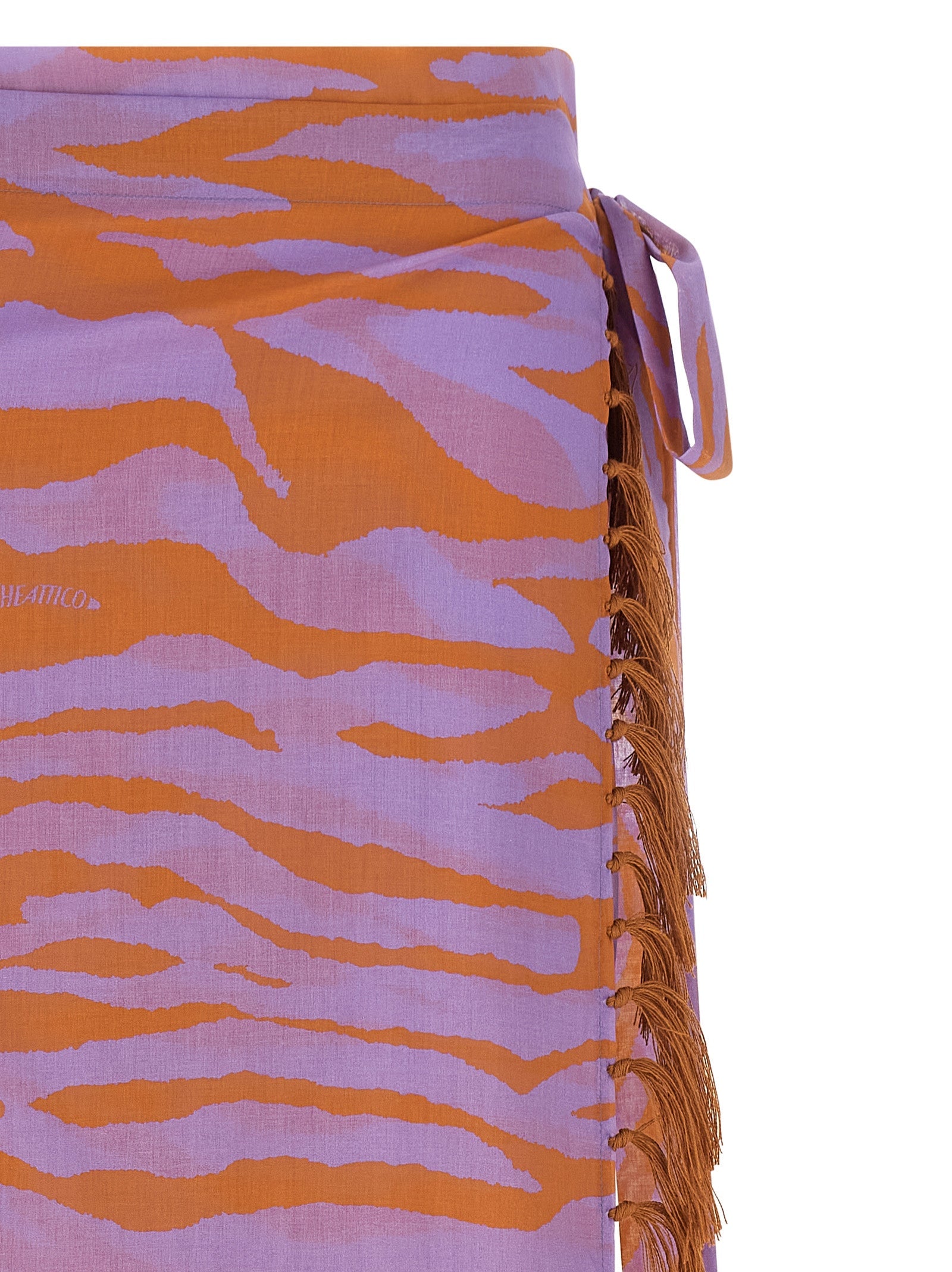 The Attico Purple Cotton Skirt