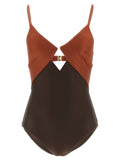 Zimmermann Brown Polyamide One-Piece Swimsuit Zimmermann