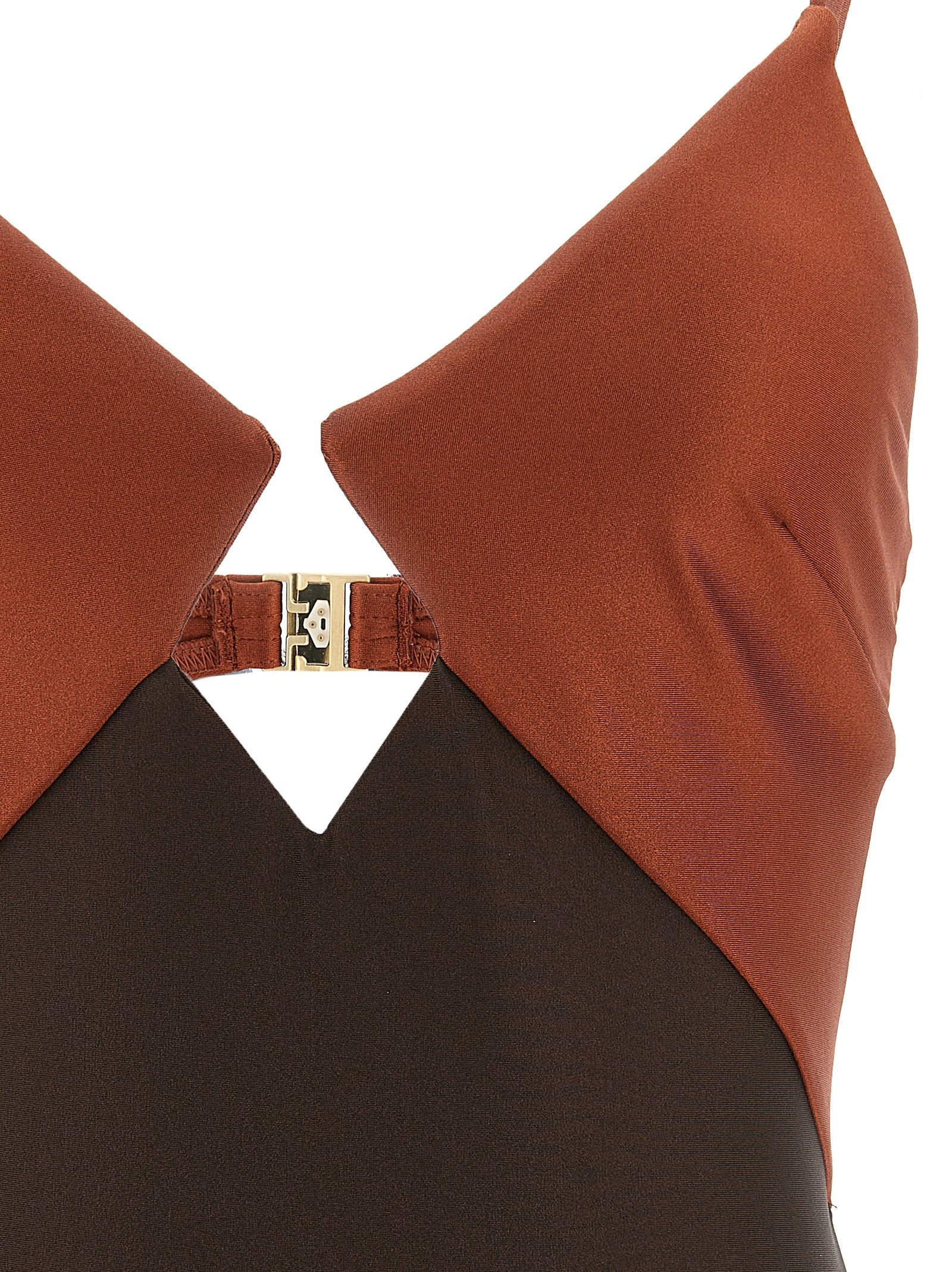 Zimmermann Brown Polyamide One-Piece Swimsuit Zimmermann
