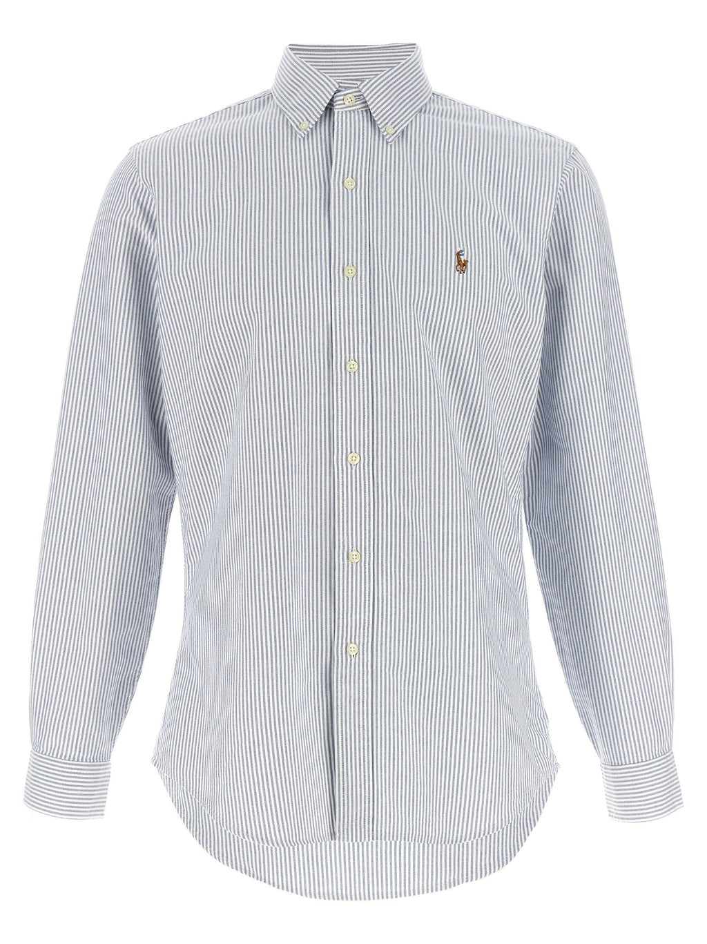 Polo Ralph Lauren Blue Cotton Blouse Polo Ralph Lauren