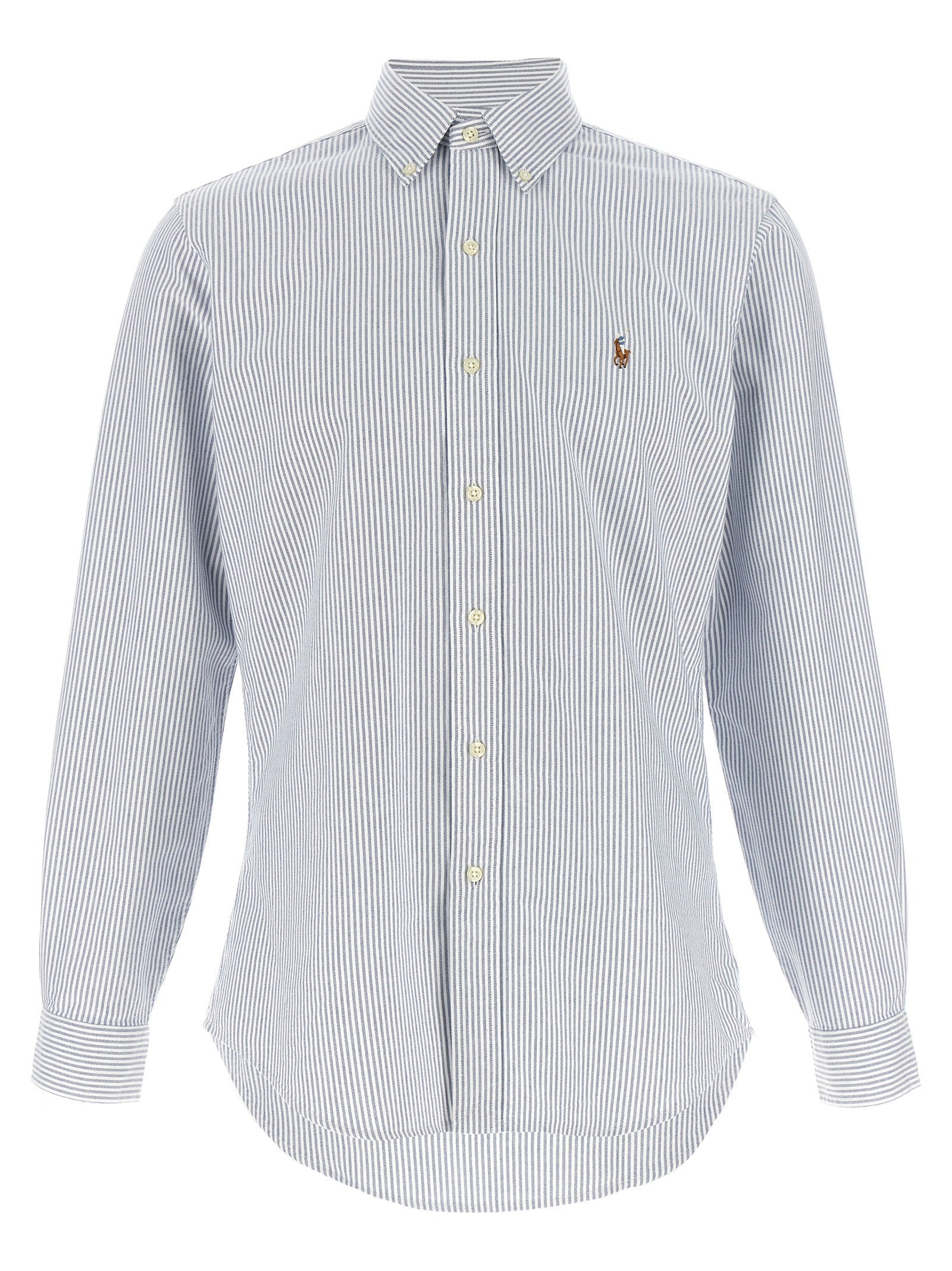 Polo Ralph Lauren Blue Cotton Blouse Polo Ralph Lauren