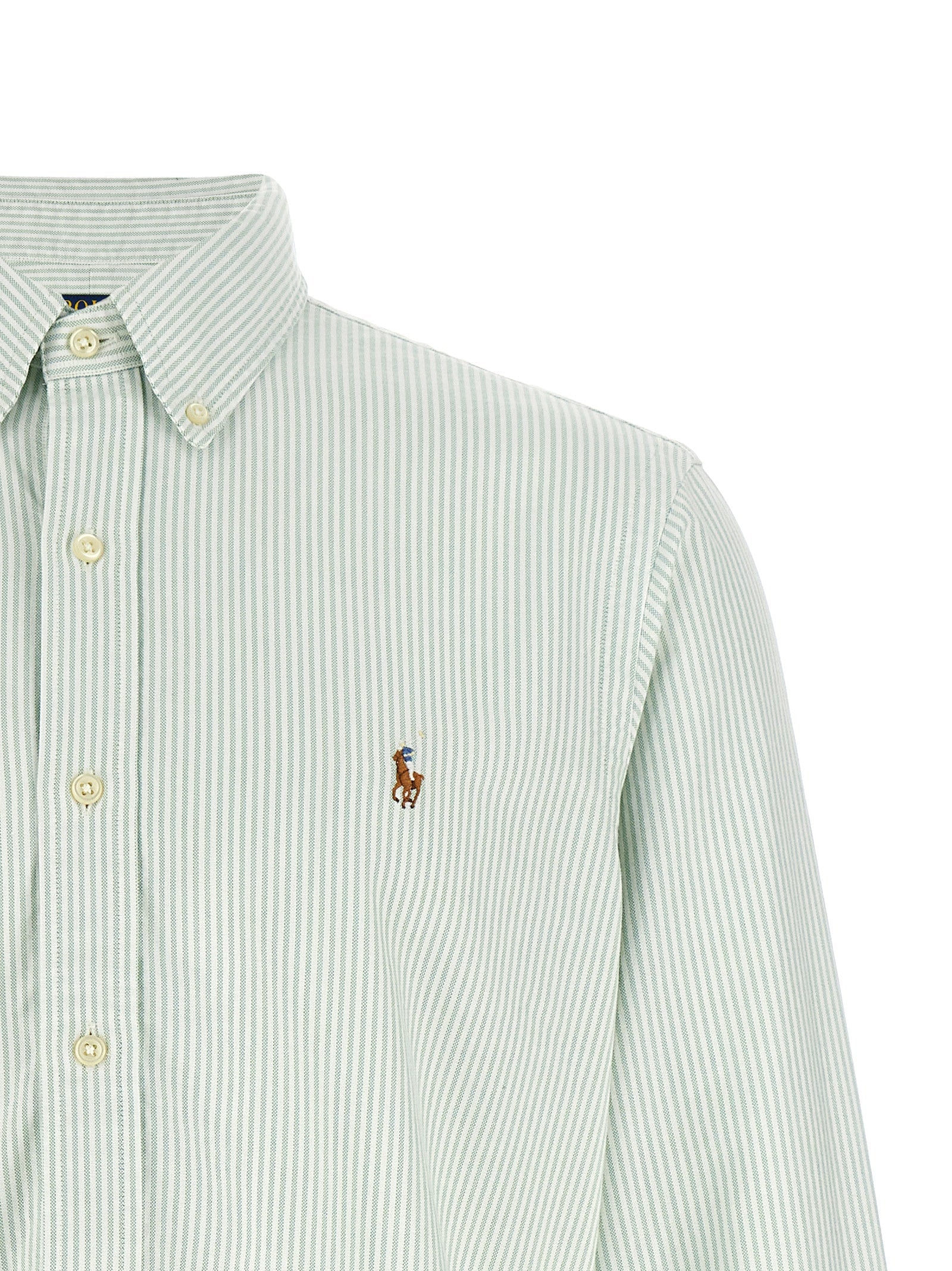 Polo Ralph Lauren Bicolor Cotton Blouse Polo Ralph Lauren