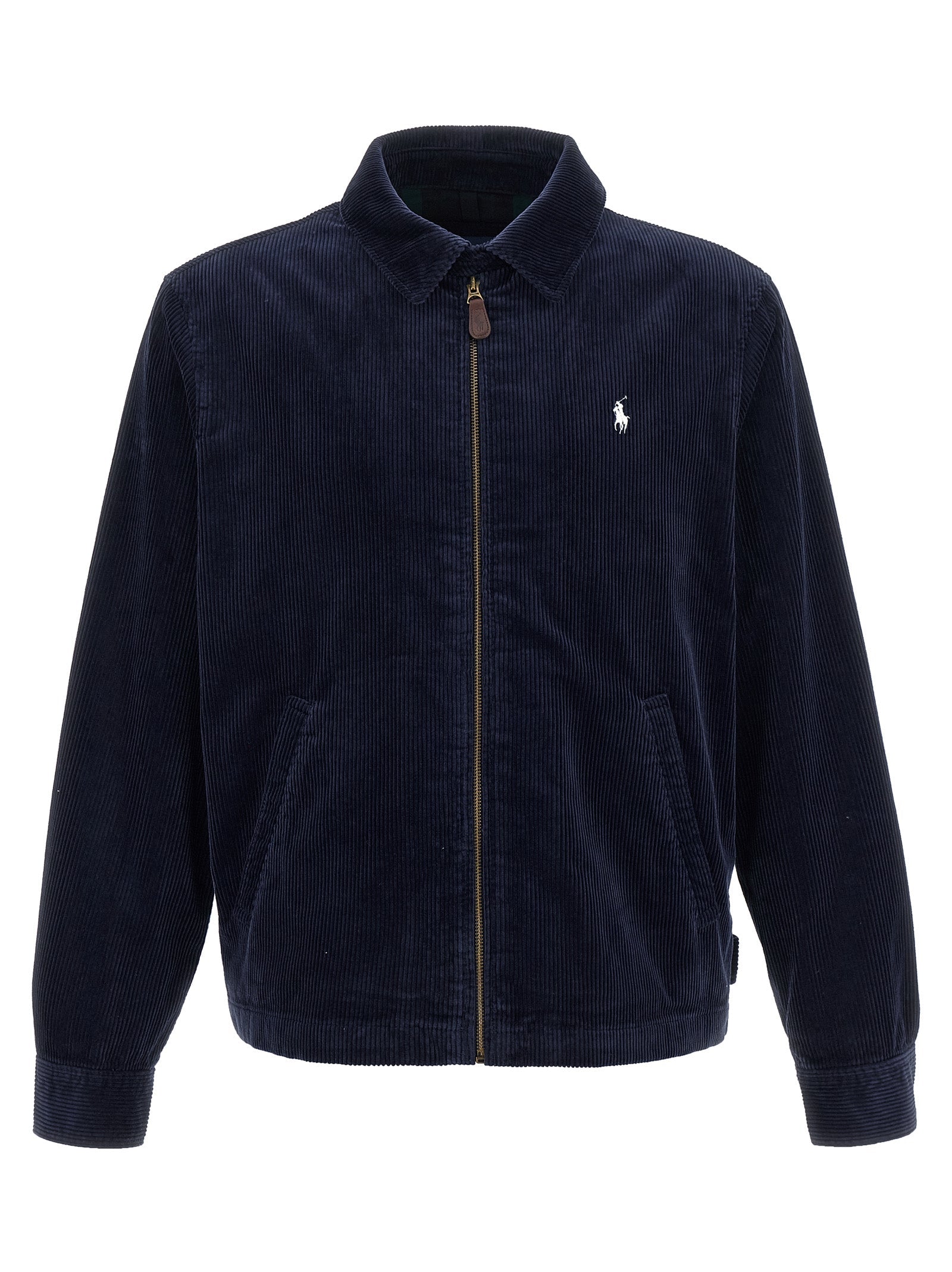 Polo Ralph Lauren Blue Cotton Full-Length Jacket Polo Ralph Lauren