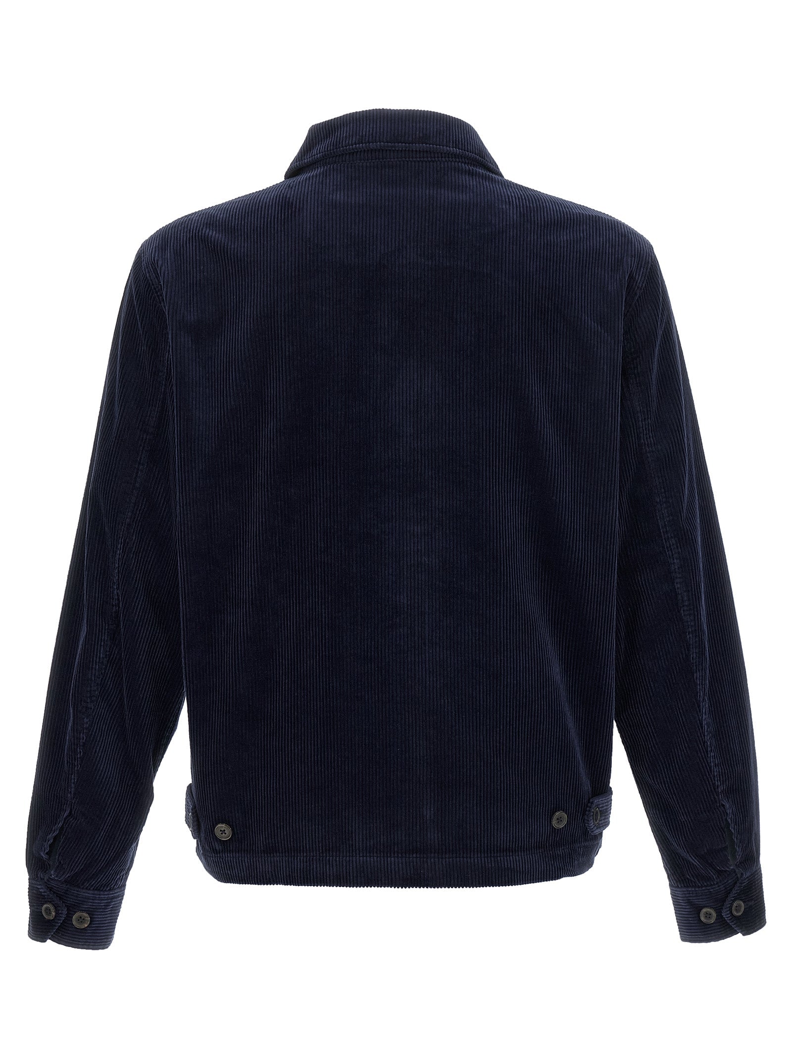 Polo Ralph Lauren Blue Cotton Full-Length Jacket Polo Ralph Lauren