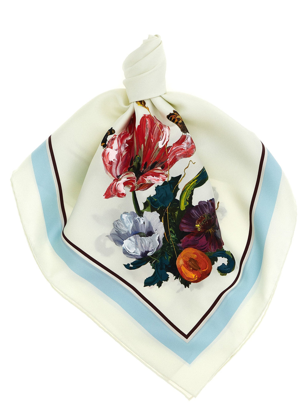 Maison Margiela White Silk Scarf Maison Margiela