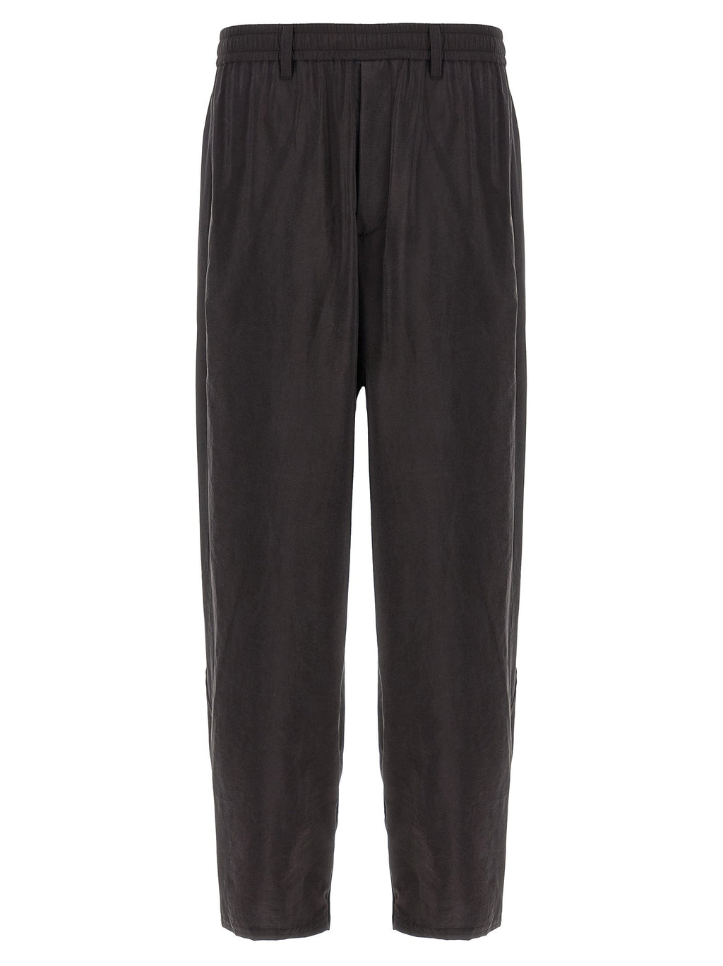 SSSTEIN Brown Silk Athletic Pants SSSTEIN