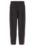 SSSTEIN Brown Silk Athletic Pants SSSTEIN