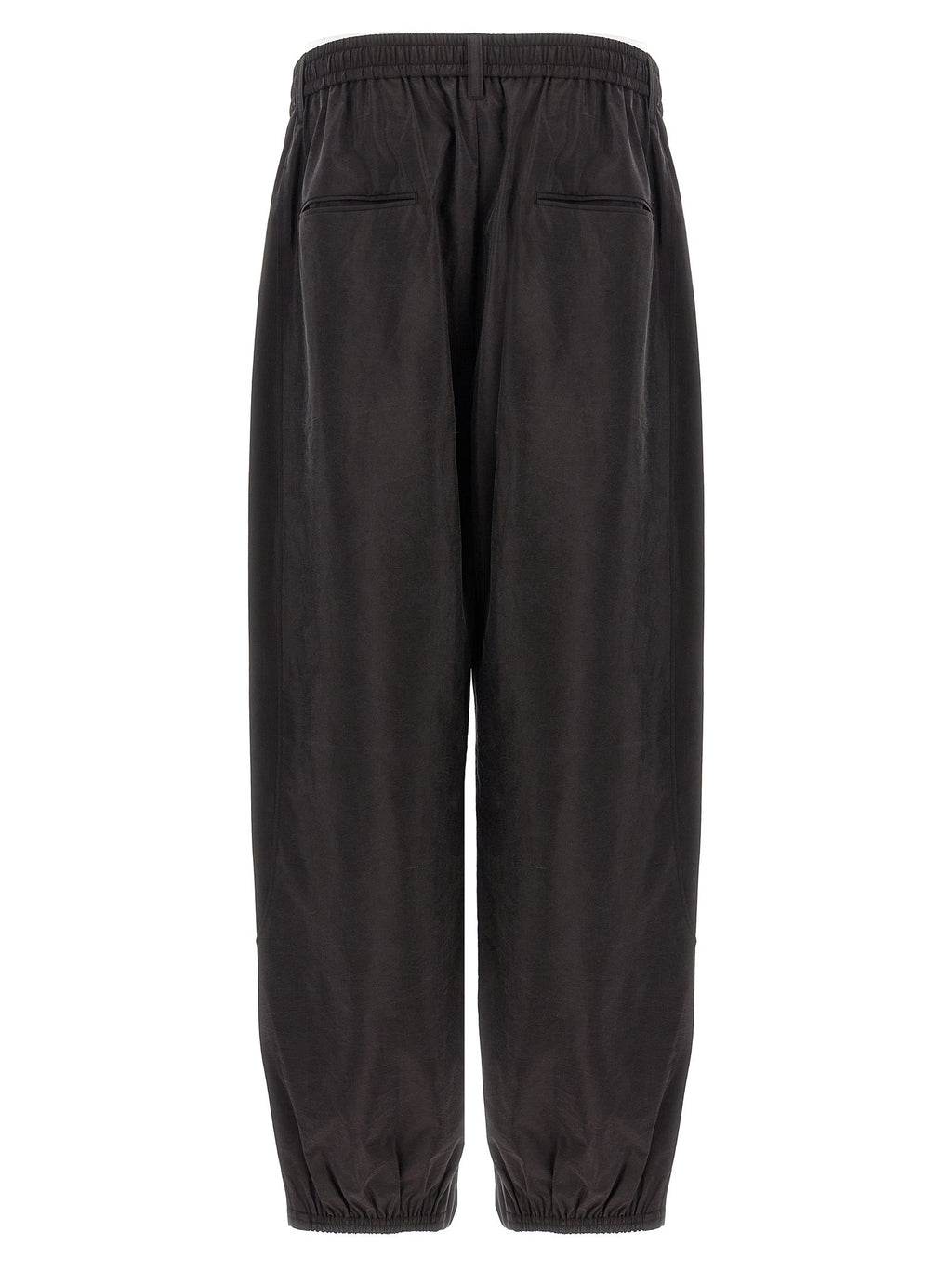 SSSTEIN Brown Silk Athletic Pants SSSTEIN