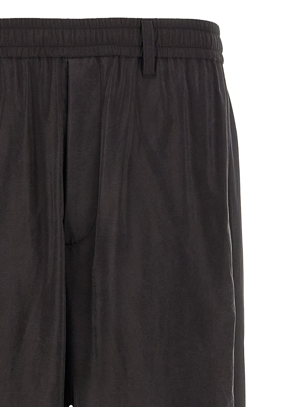 SSSTEIN Brown Silk Athletic Pants SSSTEIN
