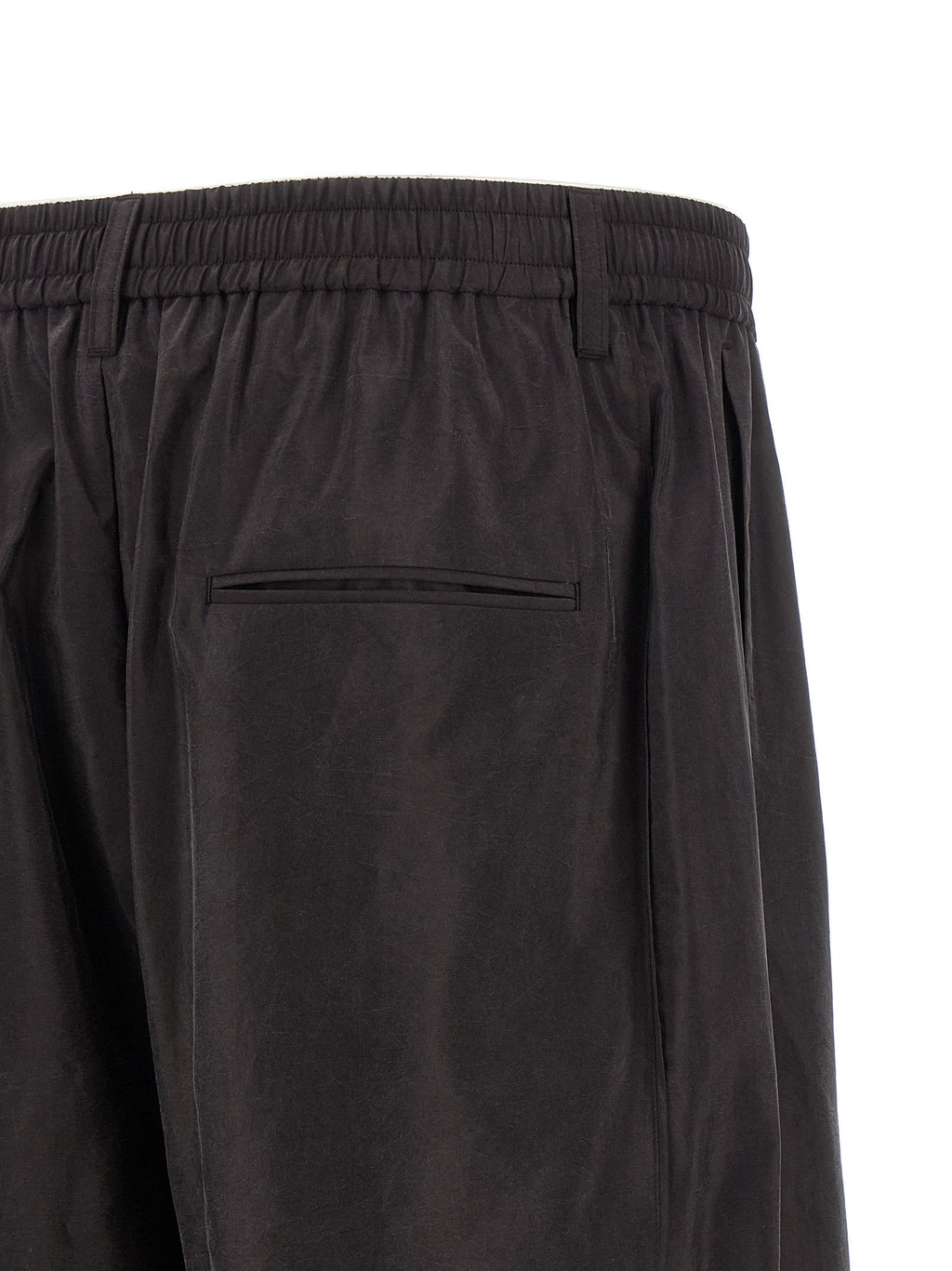 SSSTEIN Brown Silk Athletic Pants SSSTEIN
