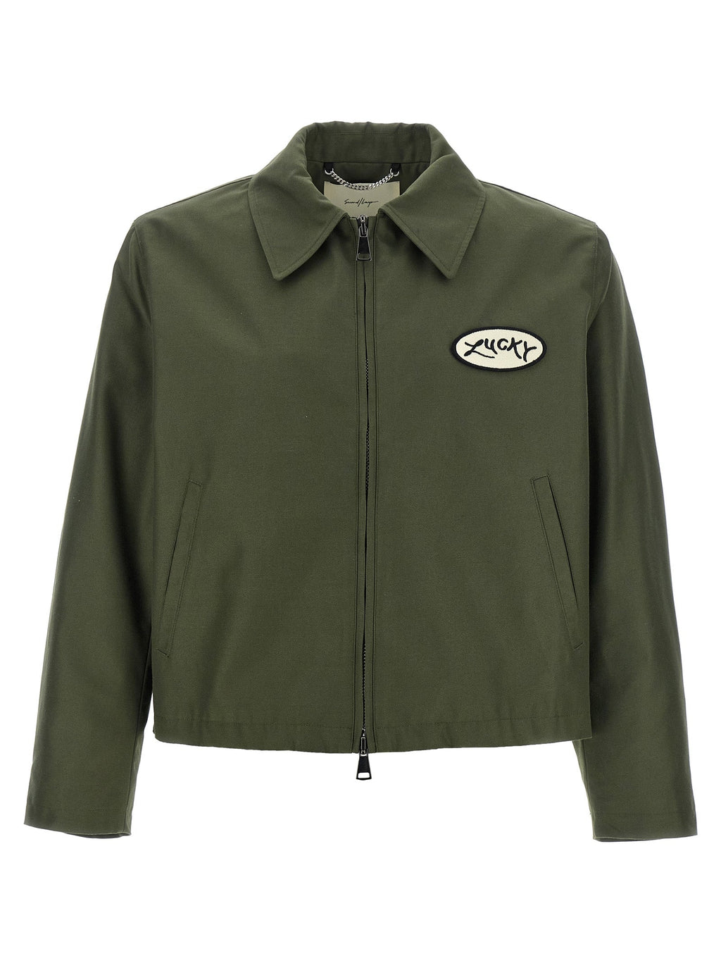 SECOND/LAYER Bicolor Polyester Full-Length Jacket