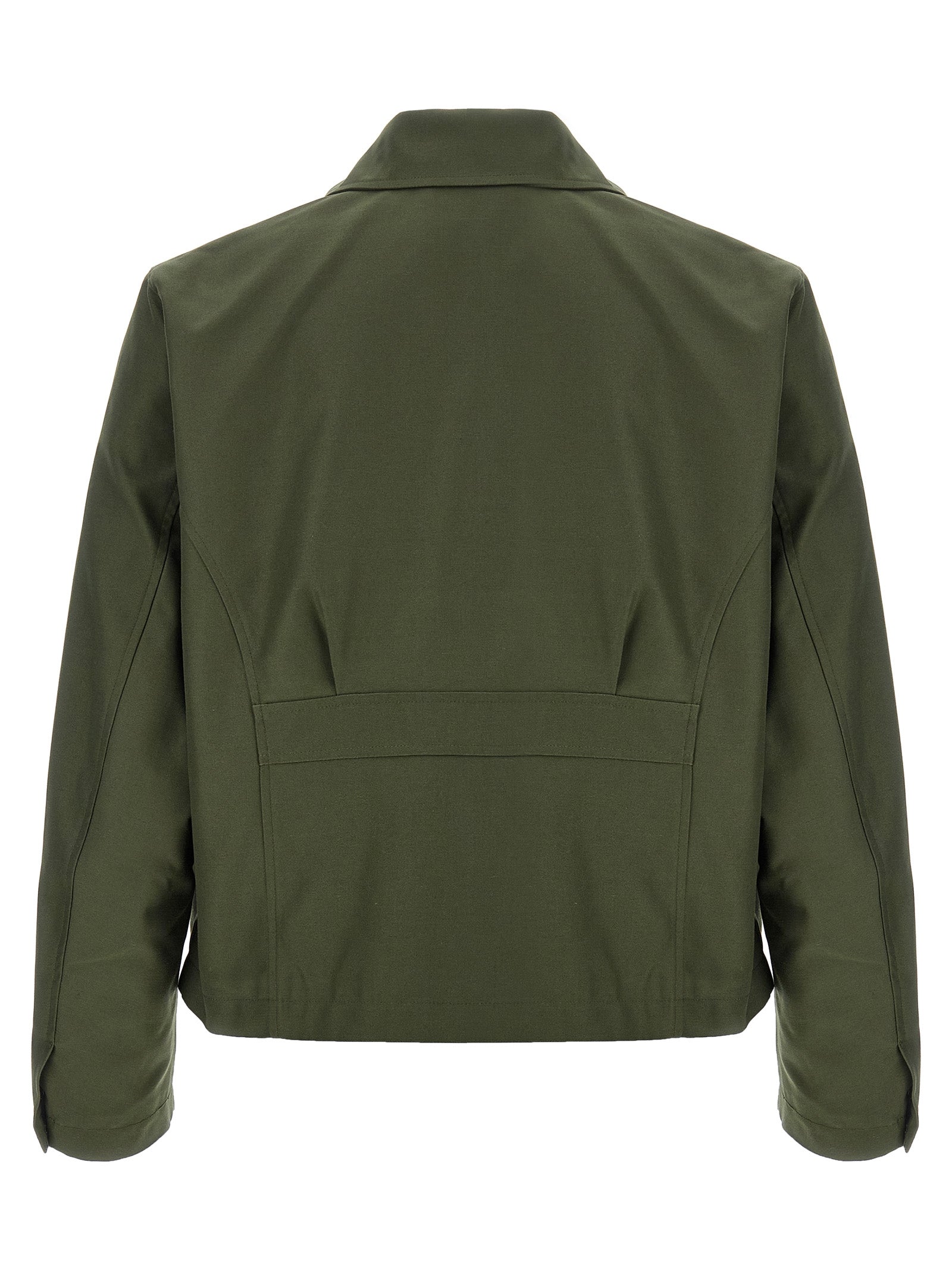 SECOND/LAYER Bicolor Polyester Full-Length Jacket