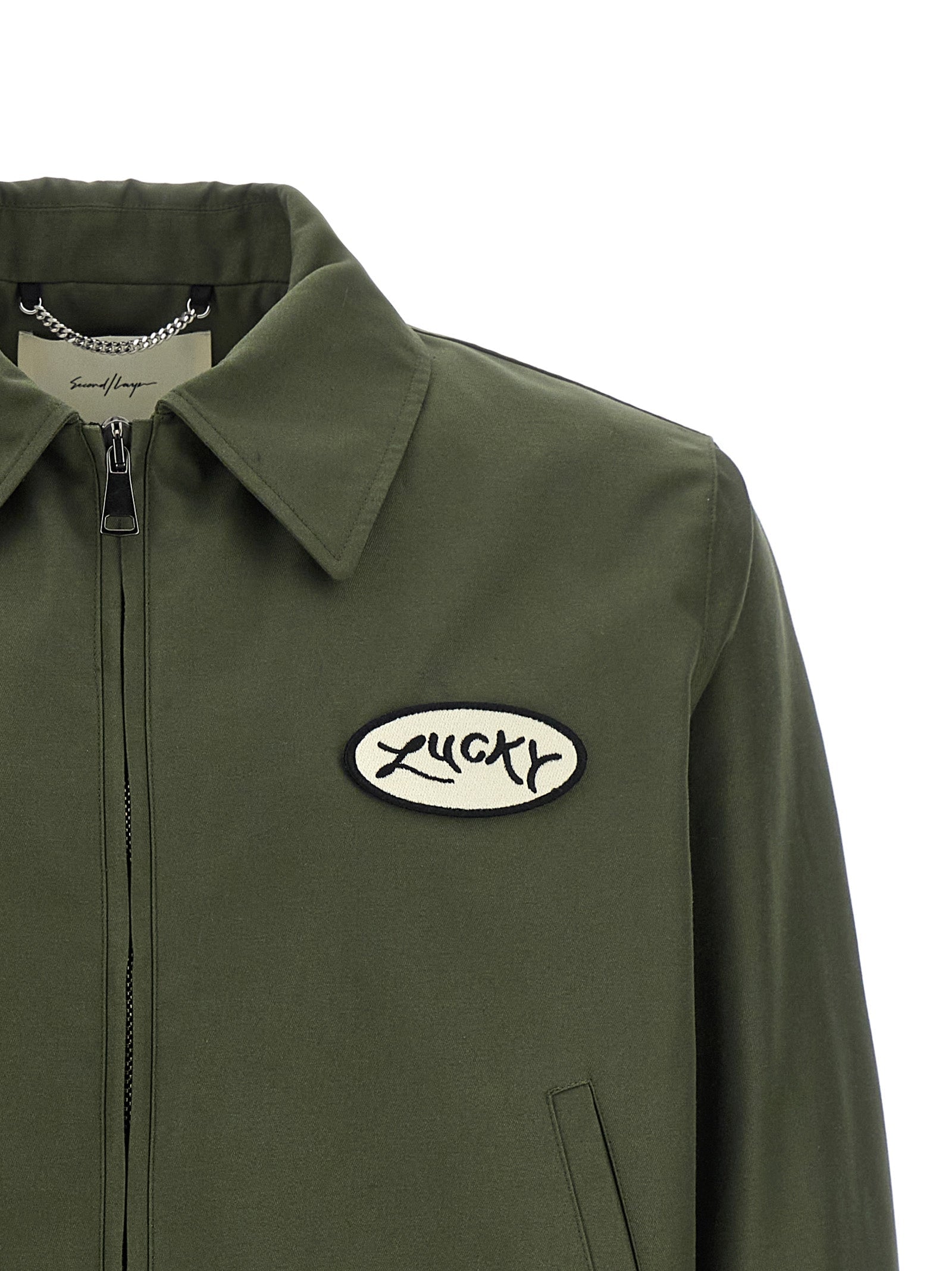 SECOND/LAYER Bicolor Polyester Full-Length Jacket