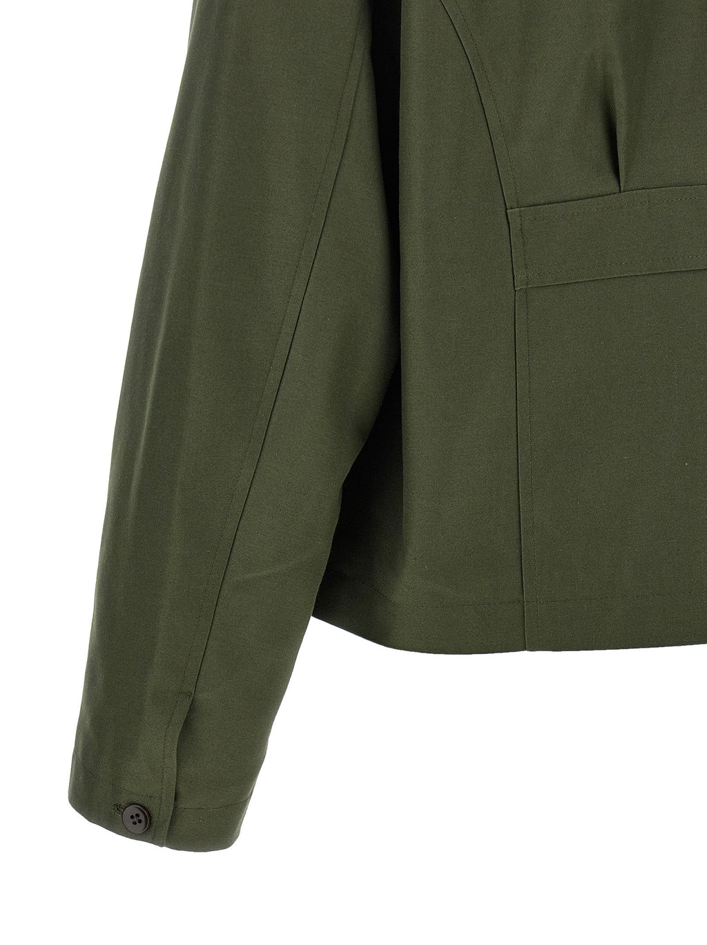 SECOND/LAYER Bicolor Polyester Full-Length Jacket