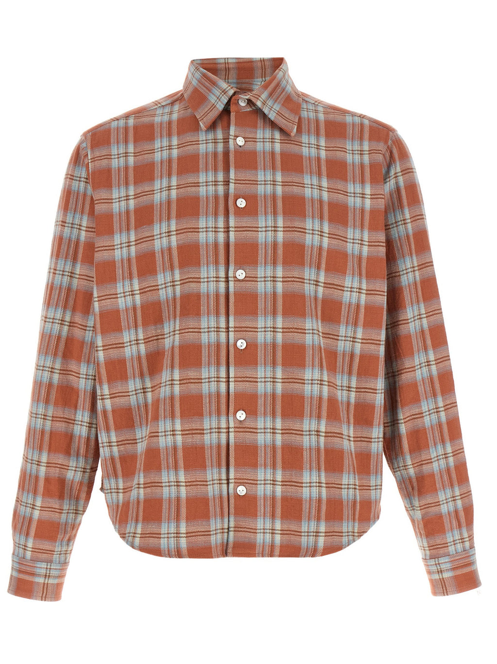 SECOND/LAYER Orange Cotton Blouse