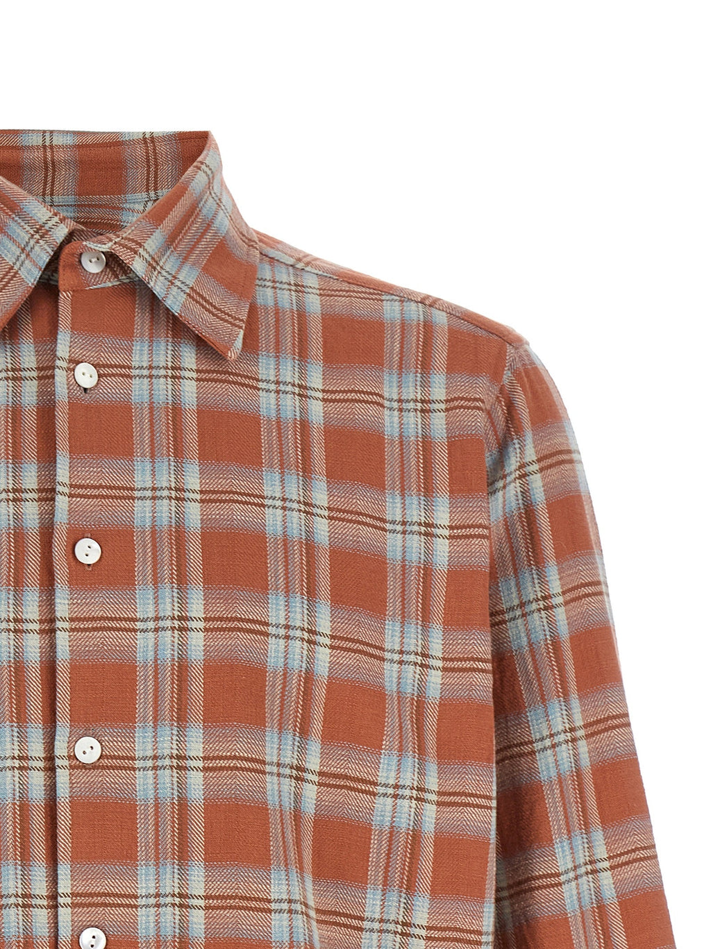 SECOND/LAYER Orange Cotton Blouse