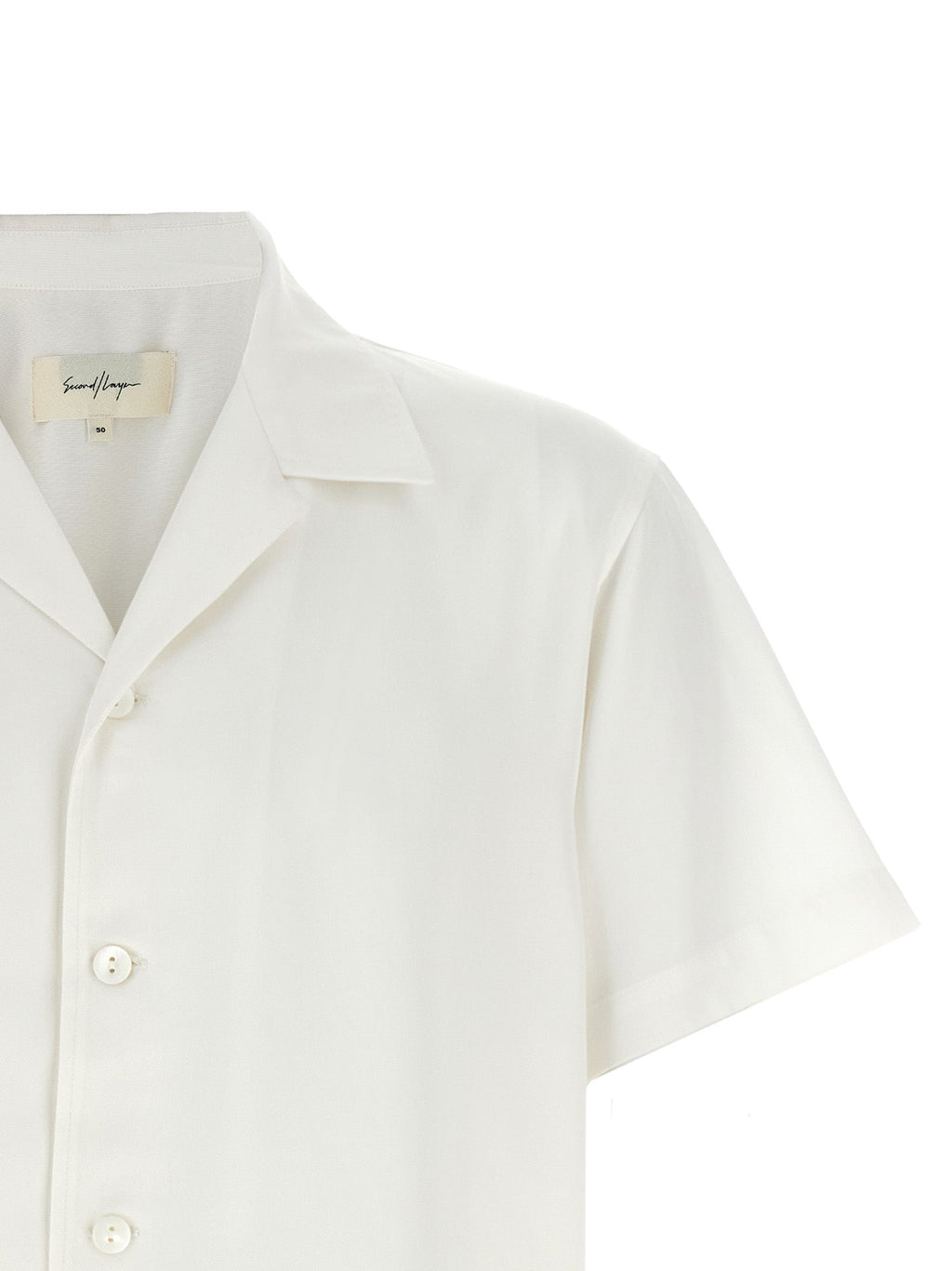 SECOND/LAYER White Lyocell Blouse
