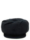 Yohji Yamamoto Black Linen Fatcap Hat