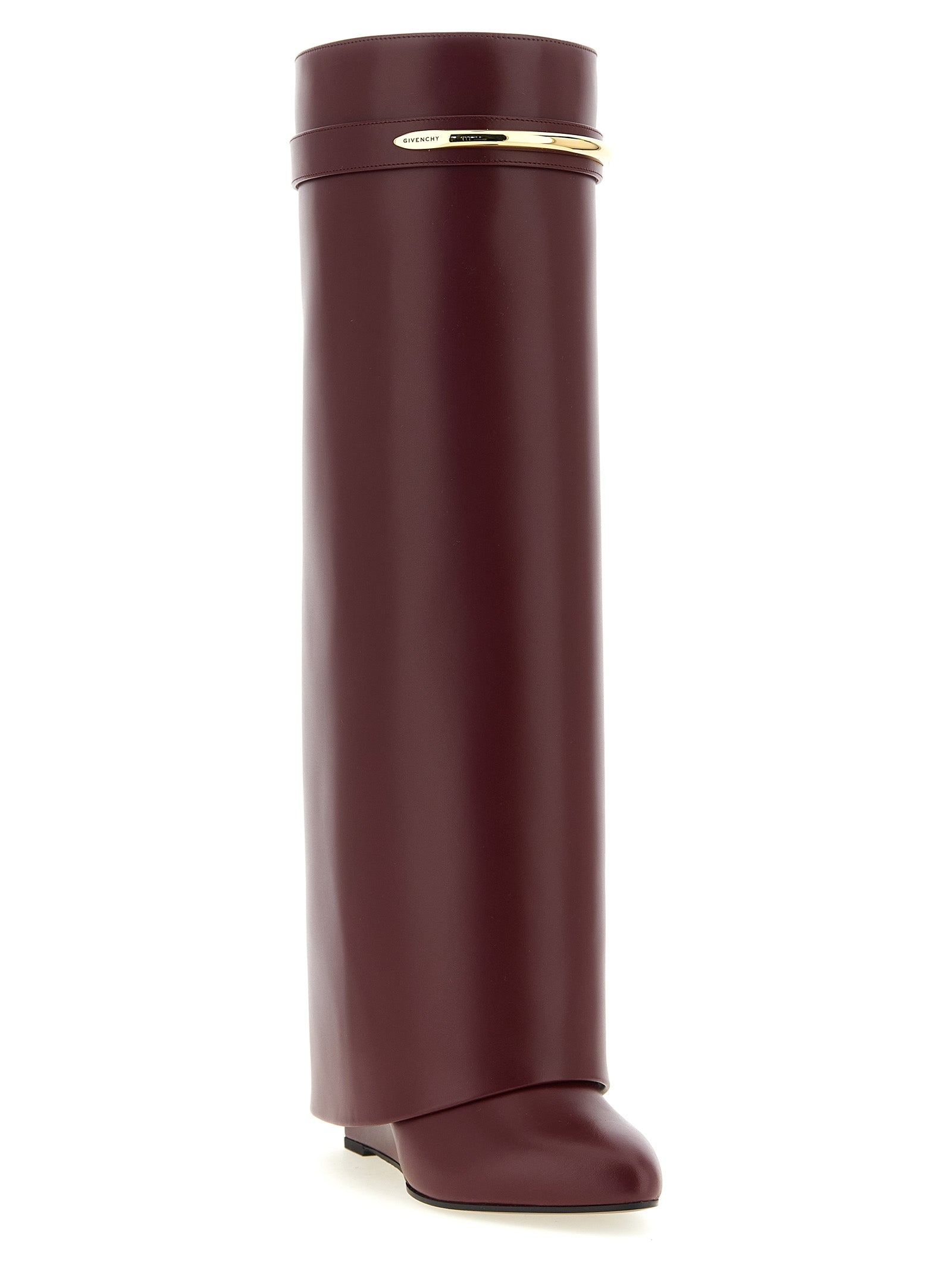 Givenchy Bordeaux Calfskin Over The Knee