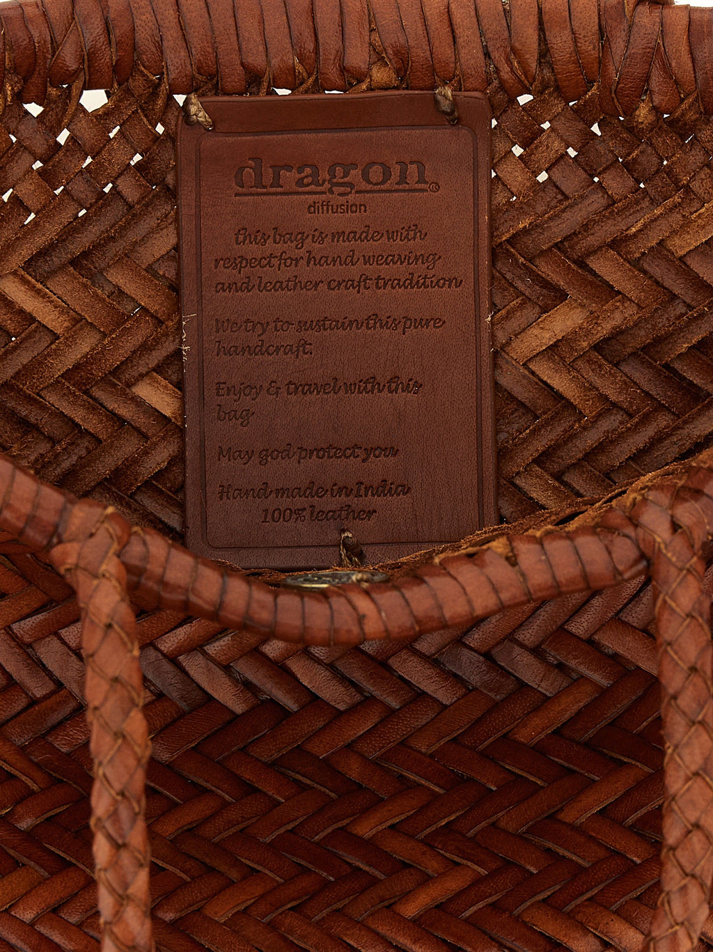 Dragon Diffusion Brown Calfskin Handbag