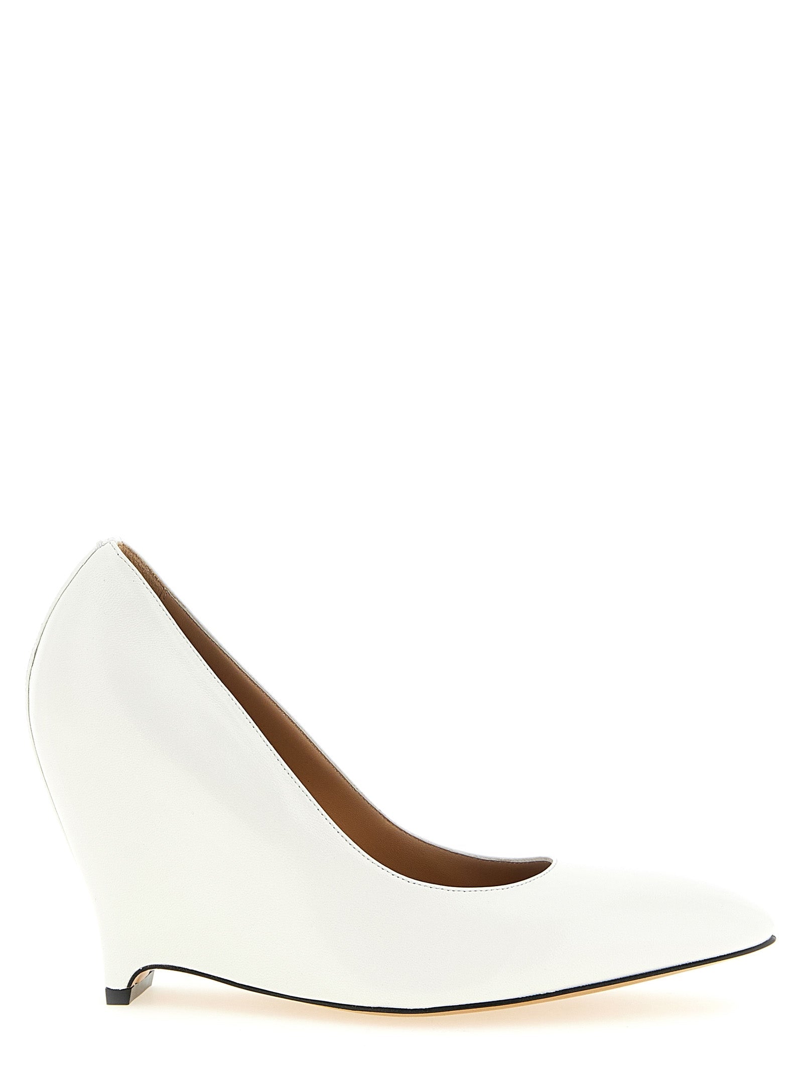 Maison Margiela White Lambskin High Heel Pumps Maison Margiela