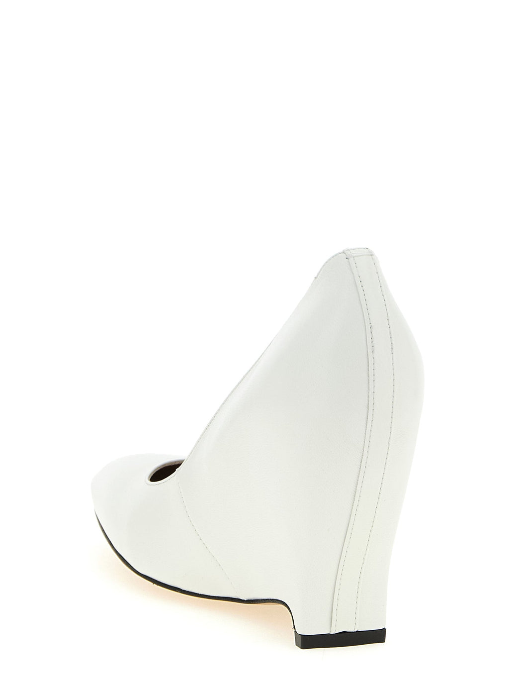 Maison Margiela White Lambskin High Heel Pumps Maison Margiela