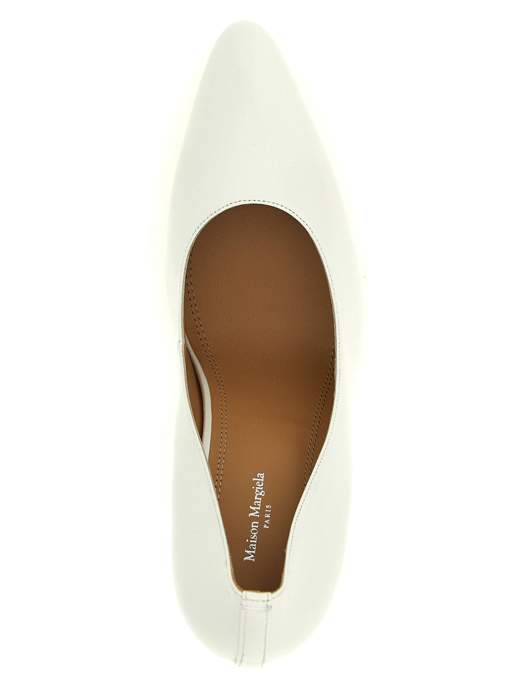 Maison Margiela White Lambskin High Heel Pumps Maison Margiela