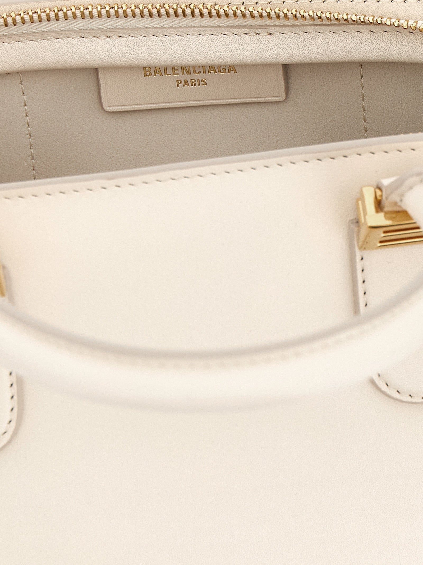 Balenciaga White Calfskin Handbag Balenciaga