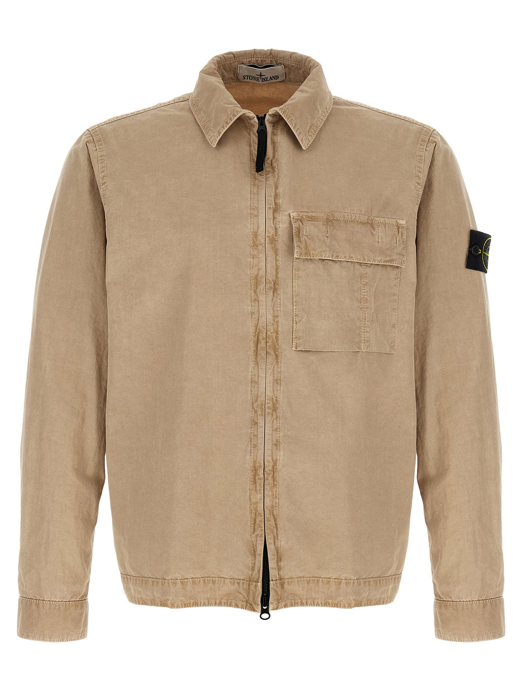 Stone Island Beige Cotton Blouse Stone Island