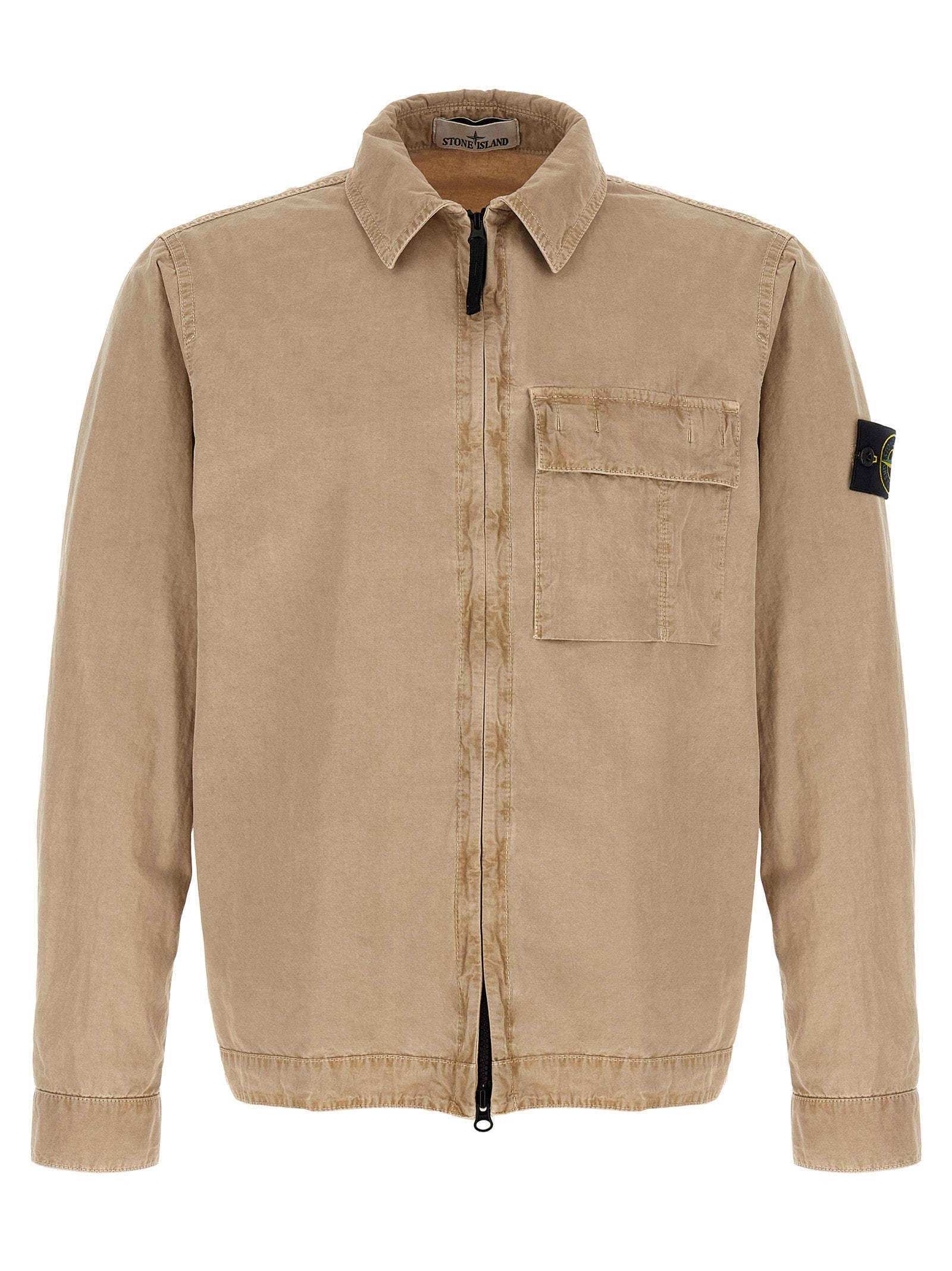 Stone Island Beige Cotton Blouse Stone Island