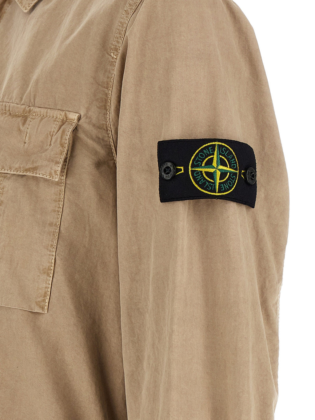 Stone Island Beige Cotton Blouse Stone Island