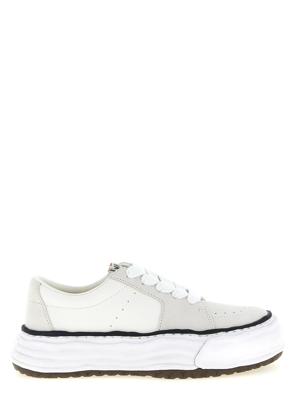 Maison Mihara Yasuhiro White Cowhide Platform Sneakers Maison Mihara Yasuhiro
