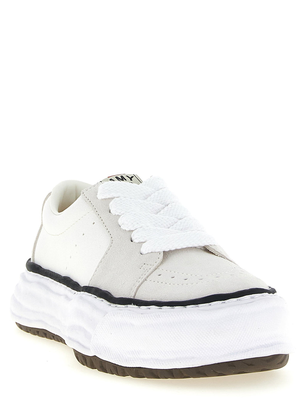 Maison Mihara Yasuhiro White Cowhide Platform Sneakers Maison Mihara Yasuhiro