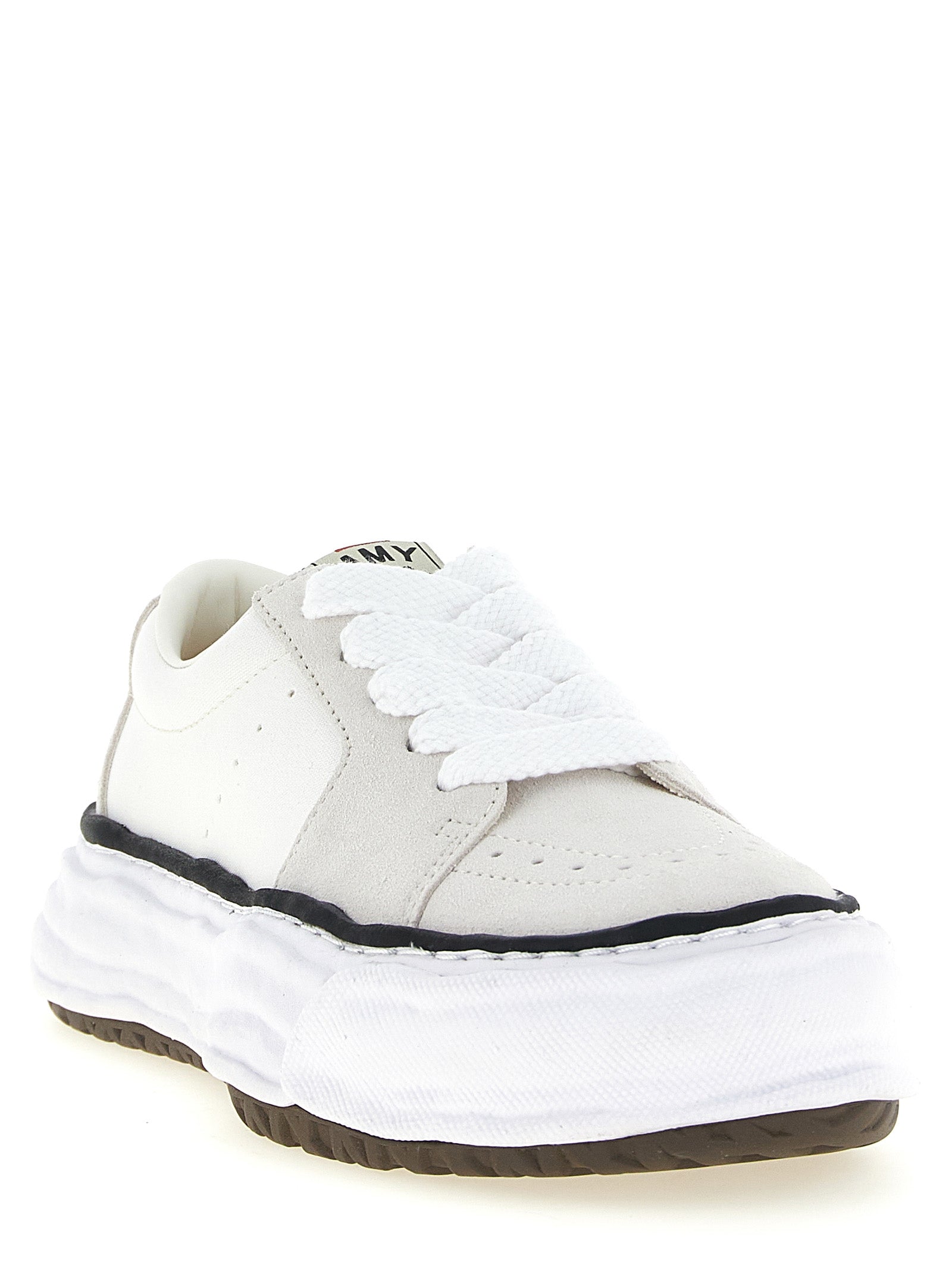 Maison Mihara Yasuhiro White Cowhide Platform Sneakers Maison Mihara Yasuhiro