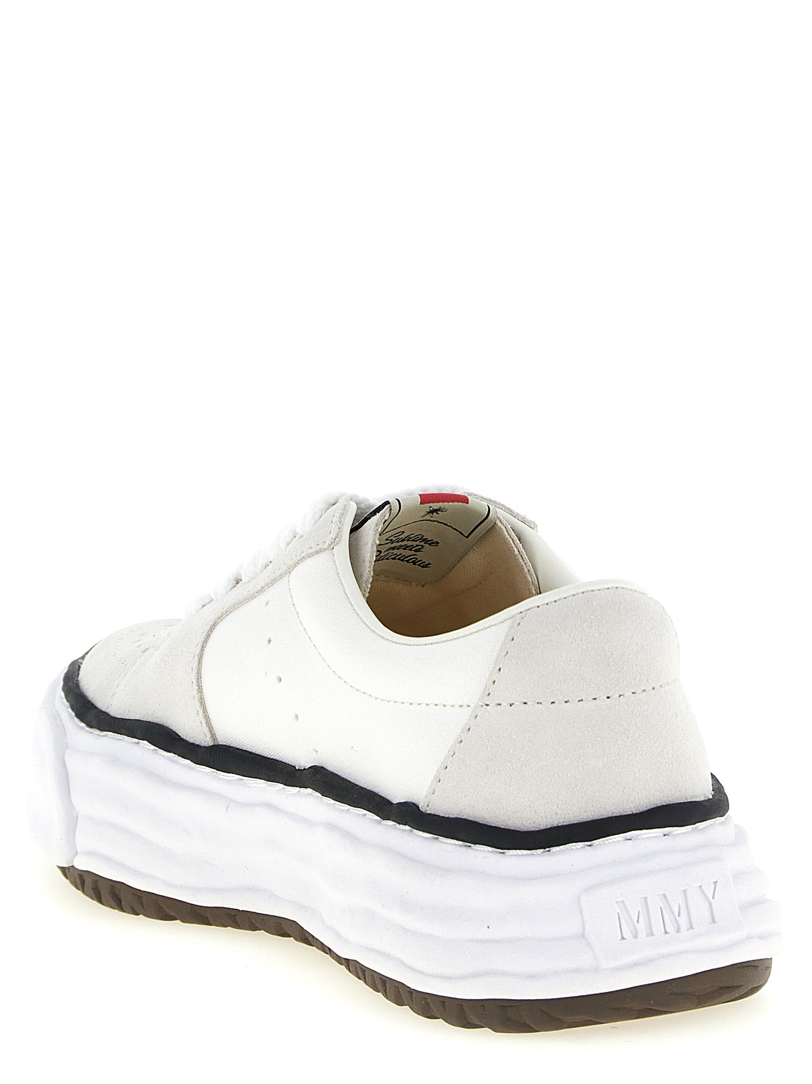 Maison Mihara Yasuhiro White Cowhide Platform Sneakers Maison Mihara Yasuhiro